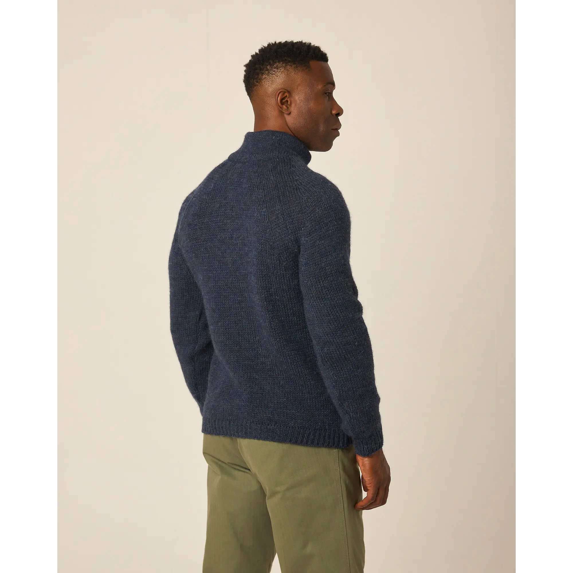 Product image 8 of 8 of Peregrine Men's Bristol Zip Neck Jumper - Marine