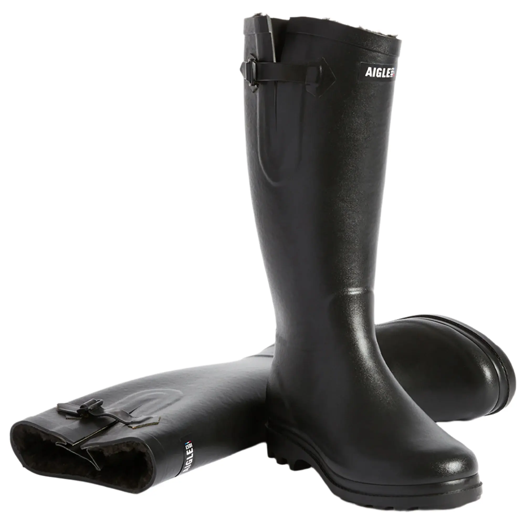 Product image 1 of 5 of Aigle Women's Aiglentine F2NL Fur-Lined Wellington Boots - Noir