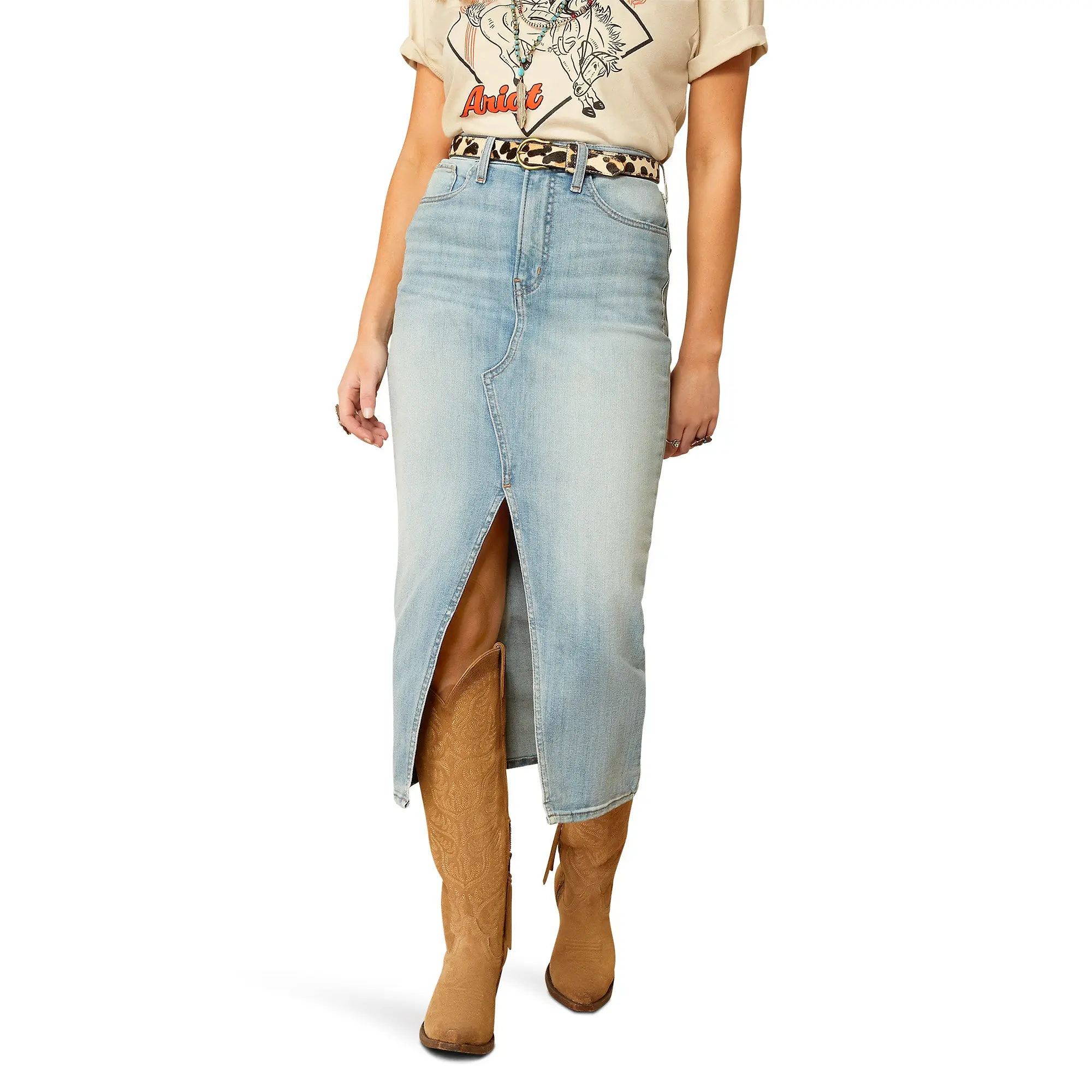 Product image 1 of 5 of Ariat Women's Clair Midi Skirt - Spain