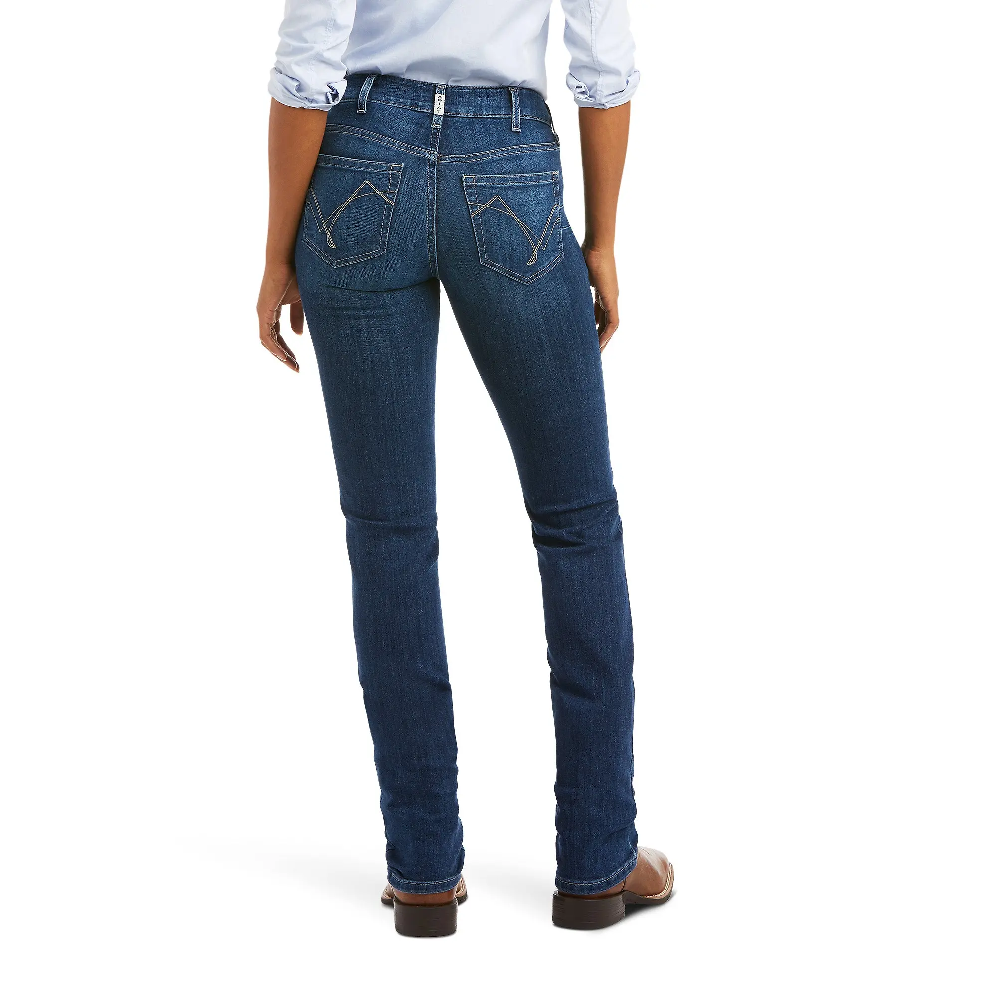 Product image 3 of 9 of Ariat Women's R.E.A.L. Perfect Rise Abby Straight Jeans - Mackenzie - Regular Leg