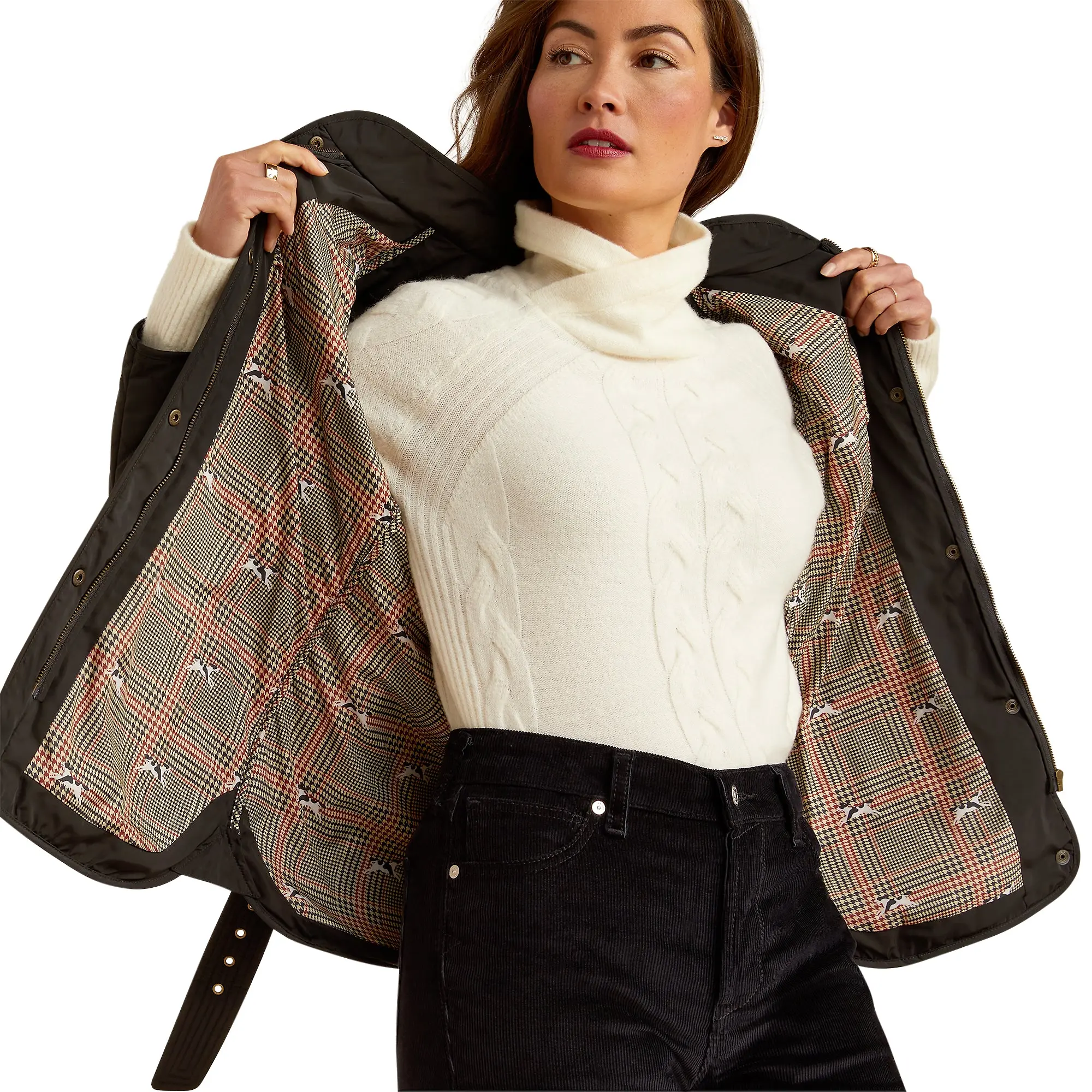 Product image 6 of 6 of Ariat Women's Woodside Quilted Insulated Jacket - Black