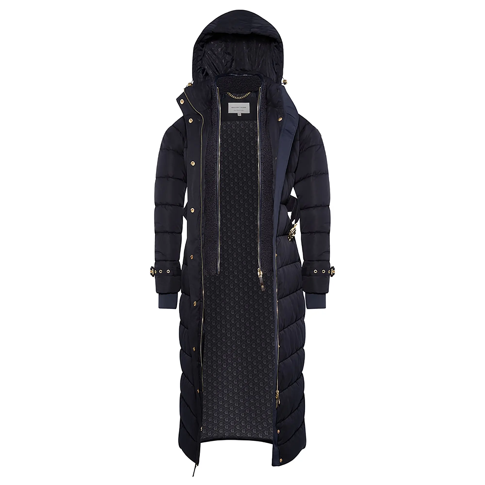 Product image 14 of 14 of Holland Cooper Women's Arosa Luxe Longline Coat - Ink Navy