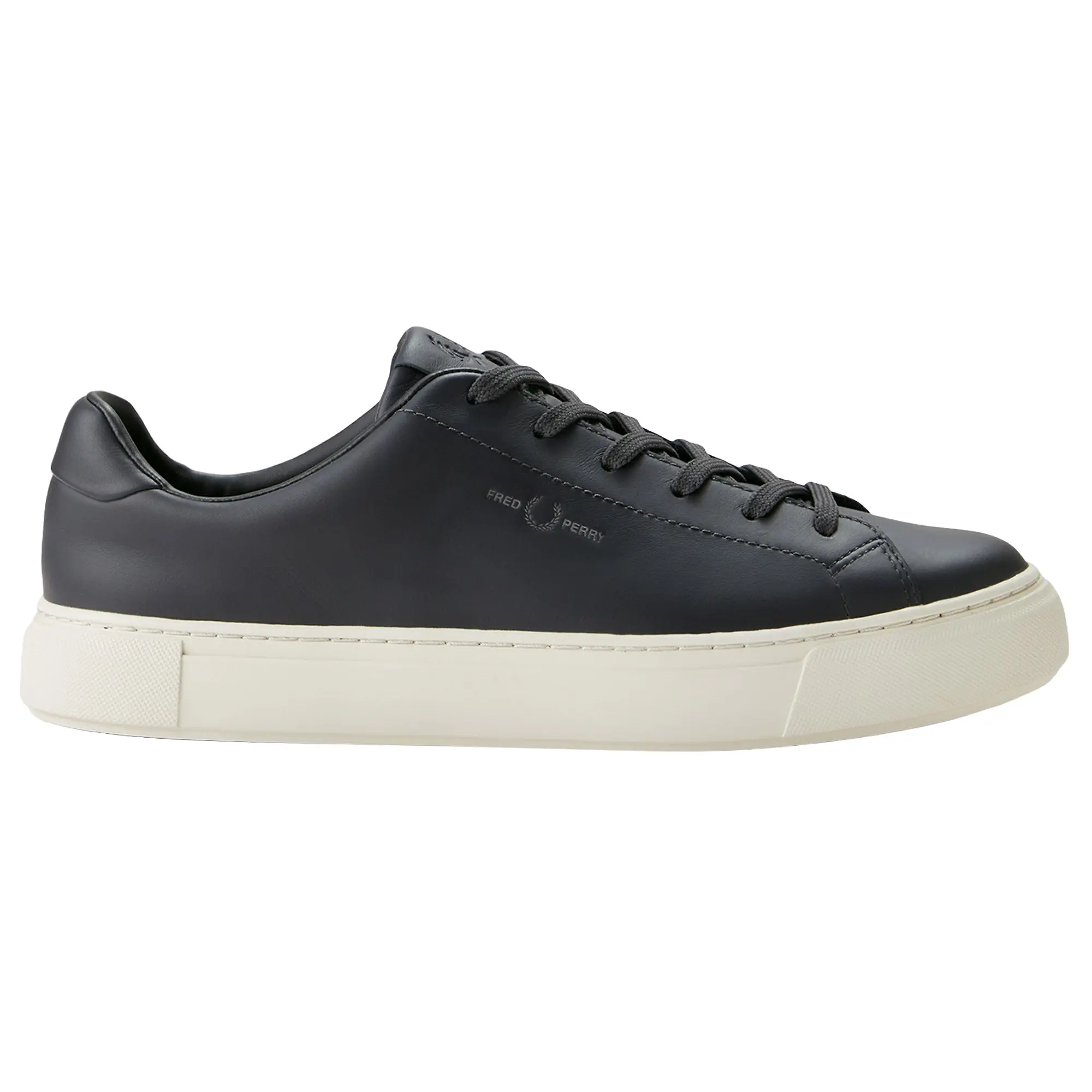 Product image 1 of 6 of Fred Perry Men's B71 Leather Trainers - Anchor Grey