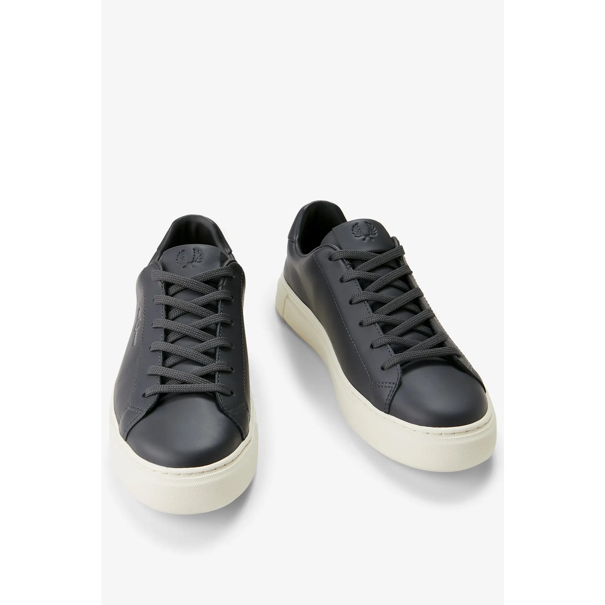 Product image 3 of 6 of Fred Perry Men's B71 Leather Trainers - Anchor Grey