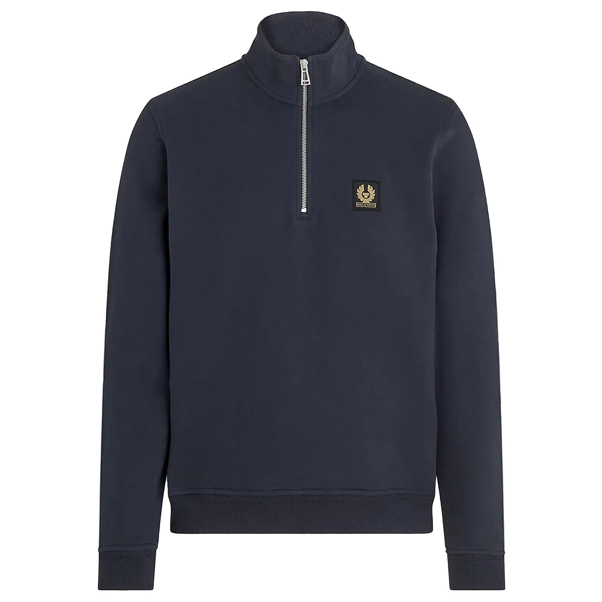 Product image 1 of 3 of Belstaff Men's Cotton Fleece Quarter Zip Sweatshirt - Dark Ink