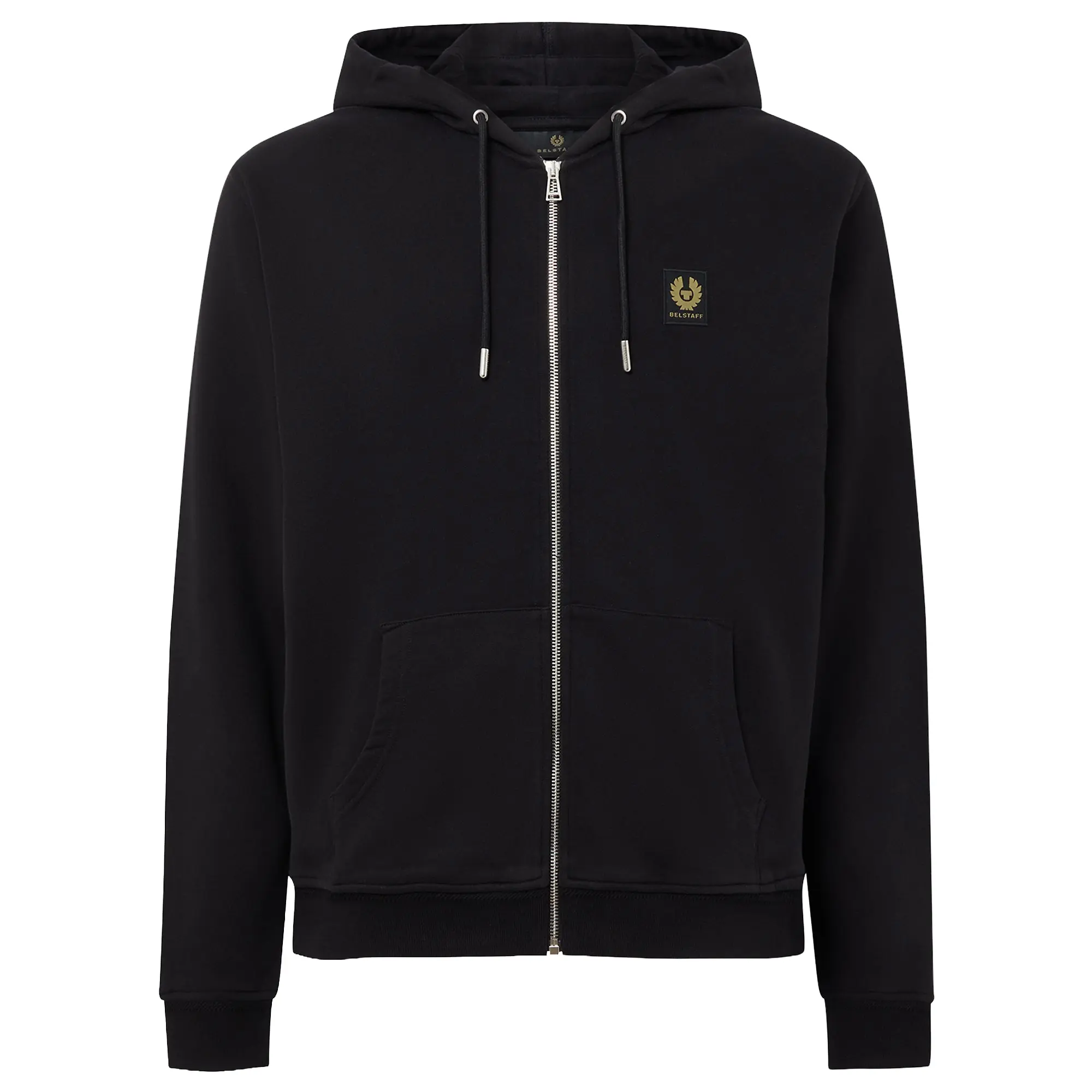 Product image 1 of 3 of Belstaff Men's Cotton Fleece Belstaff Full Zip Hoodie - Black
