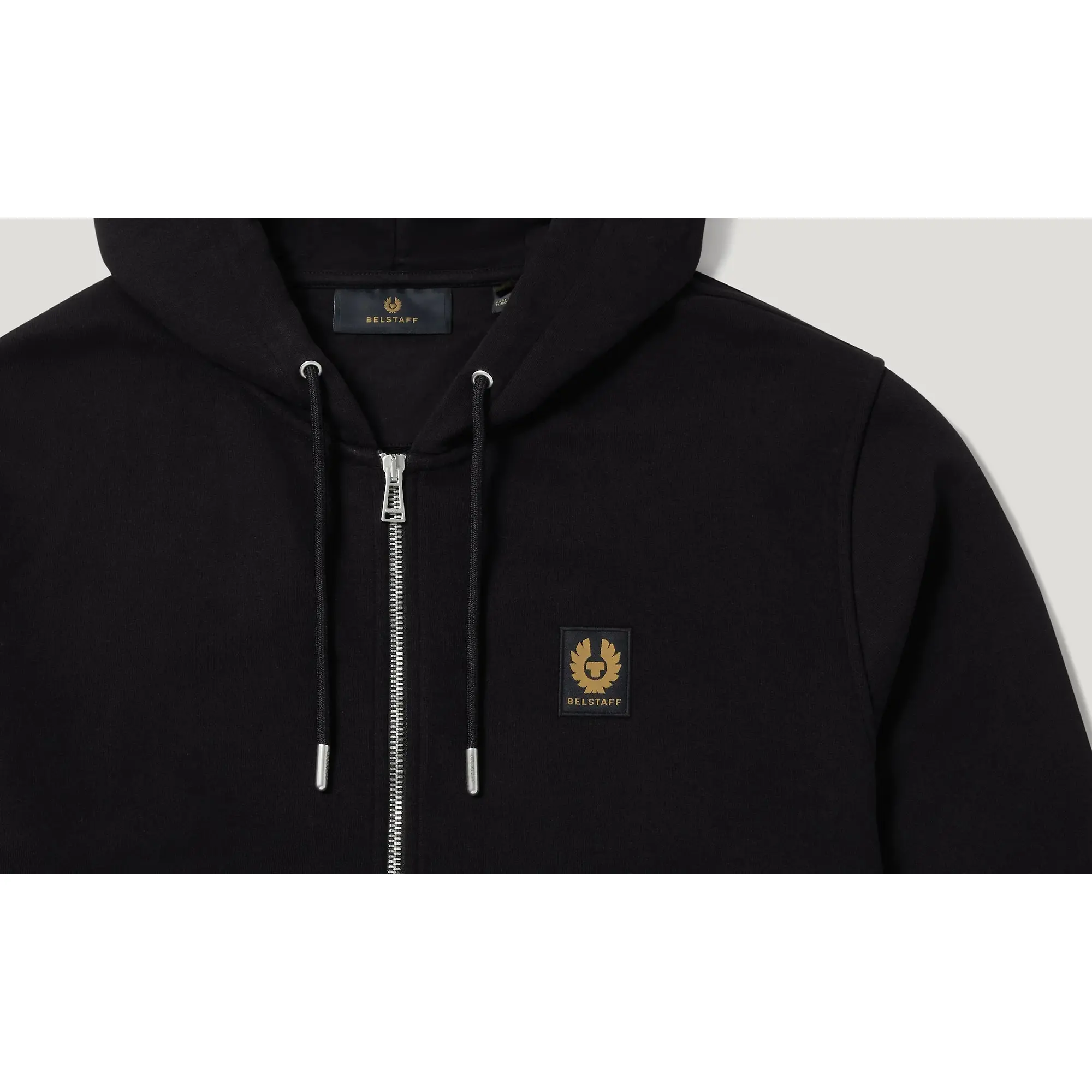 Product image 2 of 3 of Belstaff Men's Cotton Fleece Belstaff Full Zip Hoodie - Black