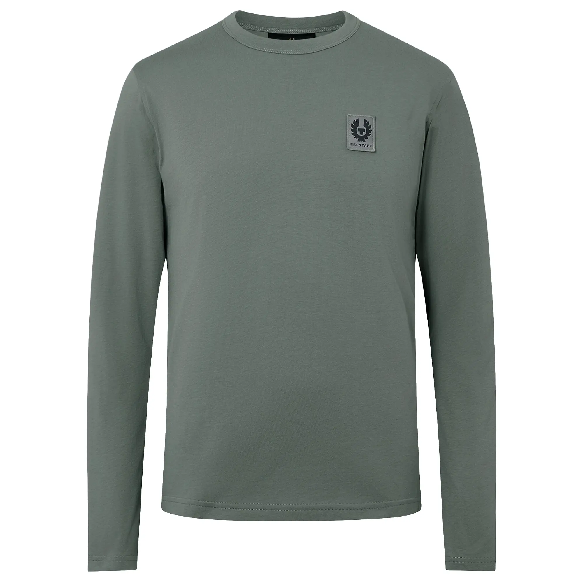 Product image 1 of 2 of Belstaff Men's Cotton Jersey Belstaff Long Sleeved T-Shirt - Atlantic Grey