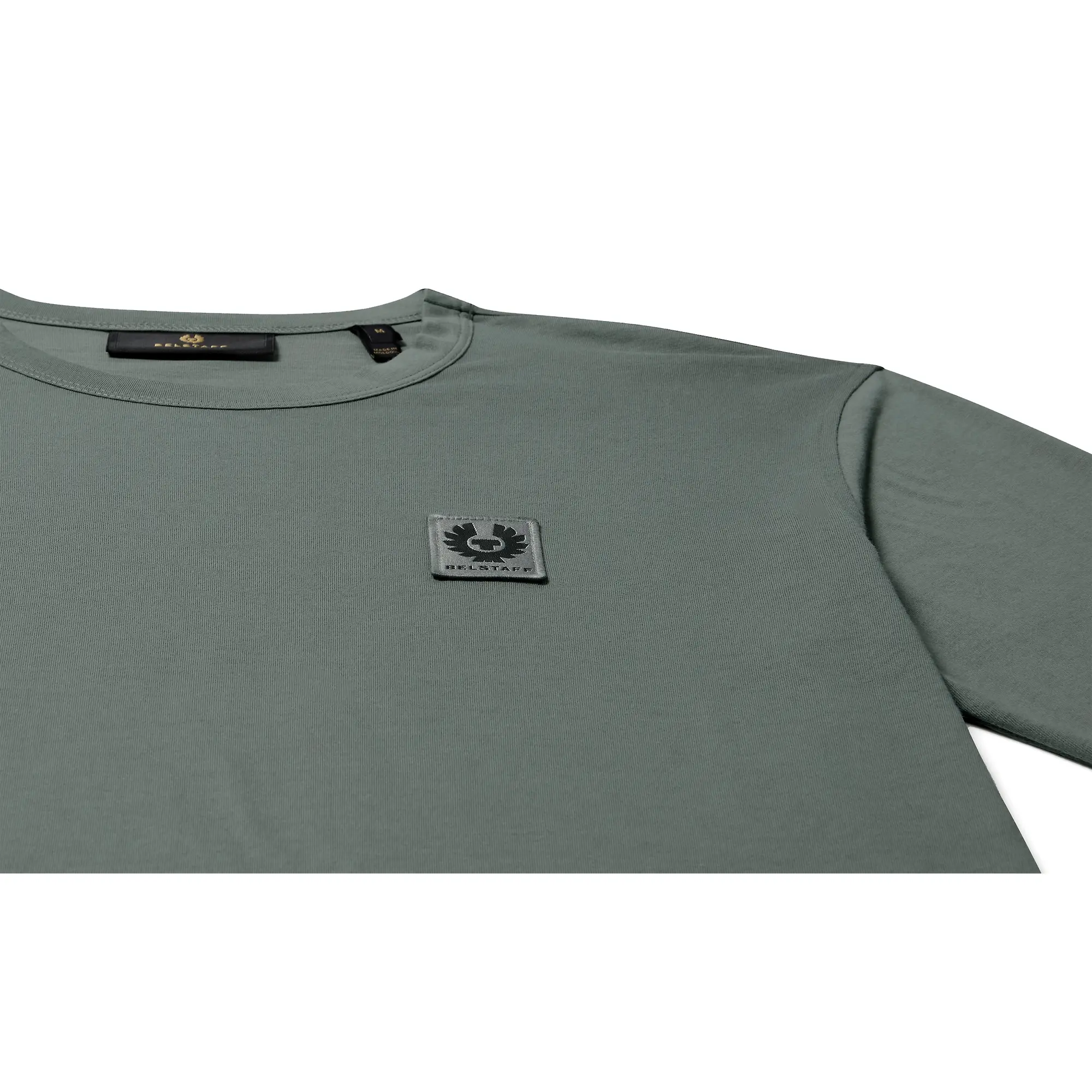 Product image 2 of 2 of Belstaff Men's Cotton Jersey Belstaff Long Sleeved T-Shirt - Atlantic Grey