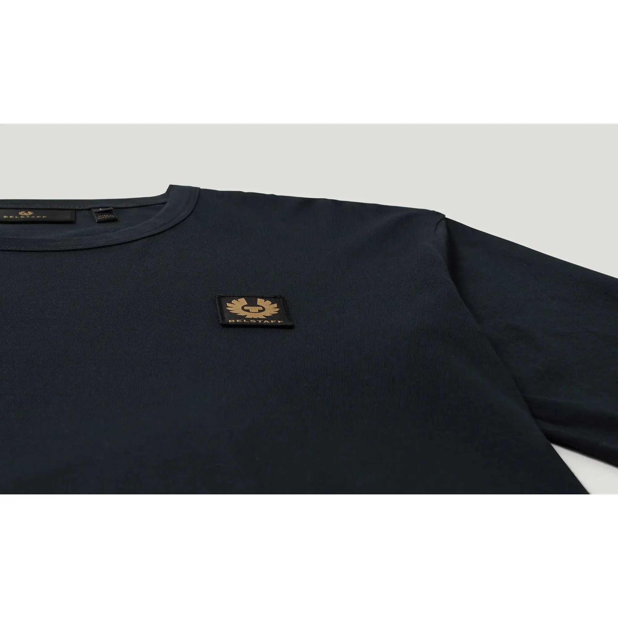 Product image 2 of 3 of Belstaff Men's Cotton Jersey Belstaff Long Sleeved T-Shirt - Dark Ink