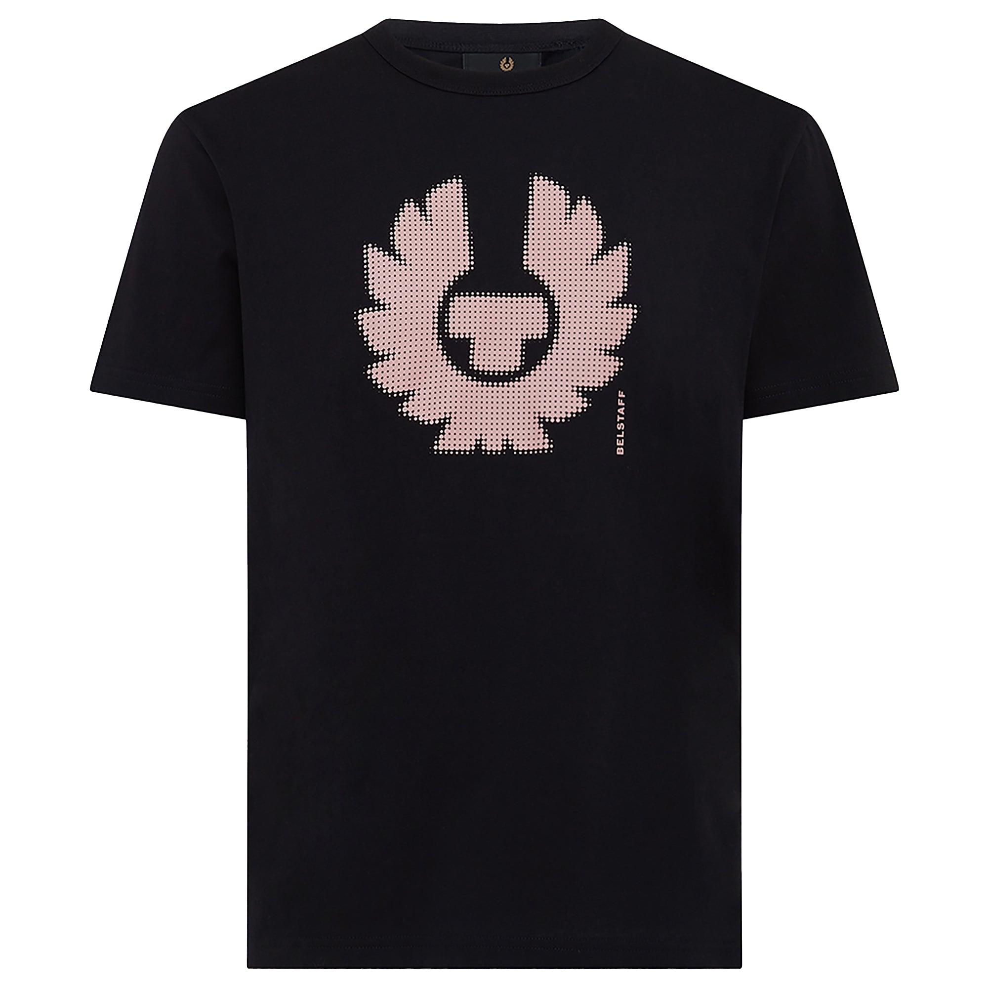 Belstaff Men's Cotton Jersey Bitmap T-Shirt - Black | British Attire