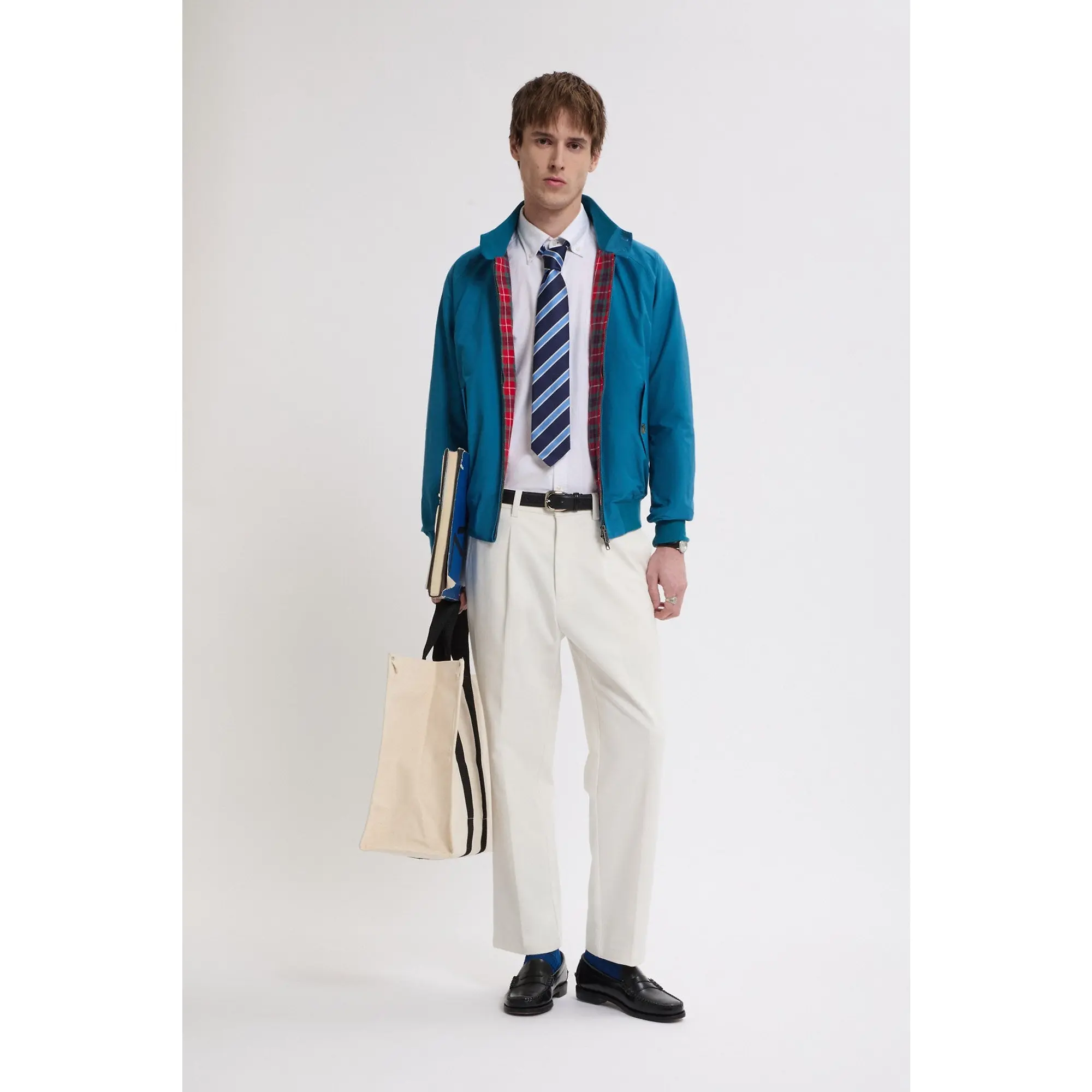 Product image 5 of 7 of Baracuta Men's G9 Harrington Jacket - Cornish Blue