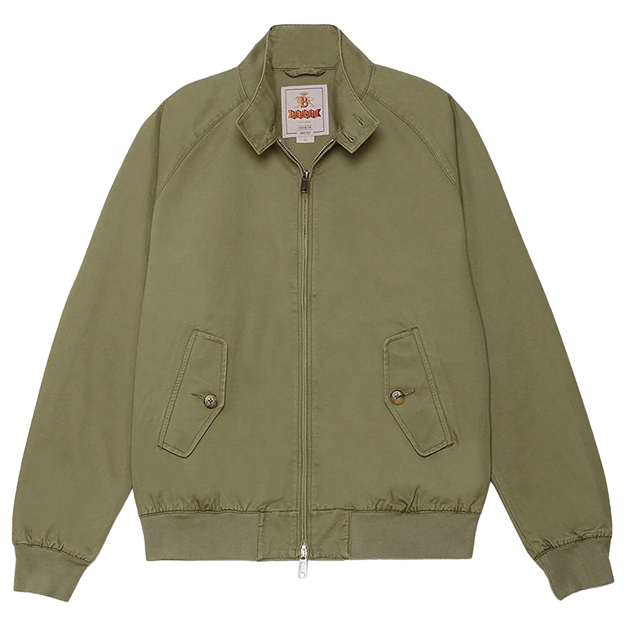 Product image 1 of 9 of Baracuta Men's G9 Twill Harrington Jacket - Lichen Green