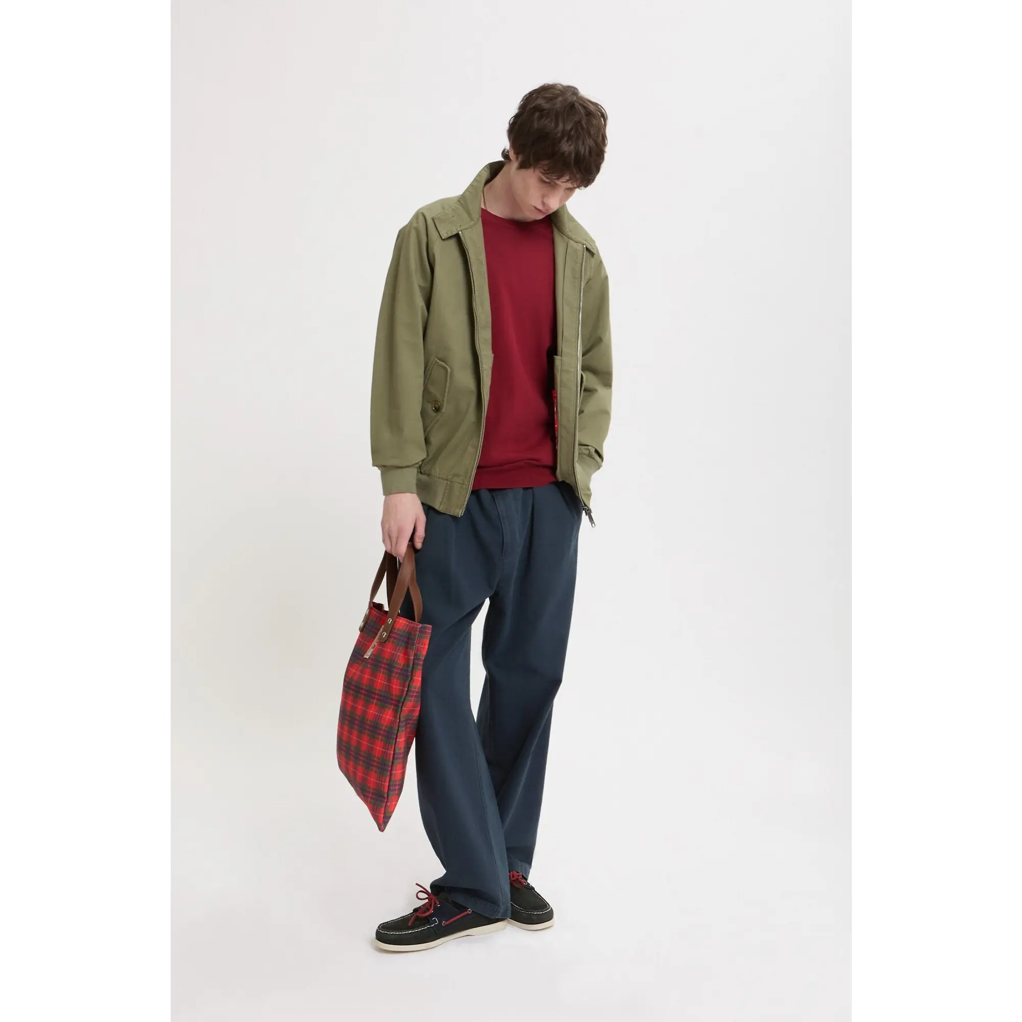 Product image 3 of 9 of Baracuta Men's G9 Twill Harrington Jacket - Lichen Green