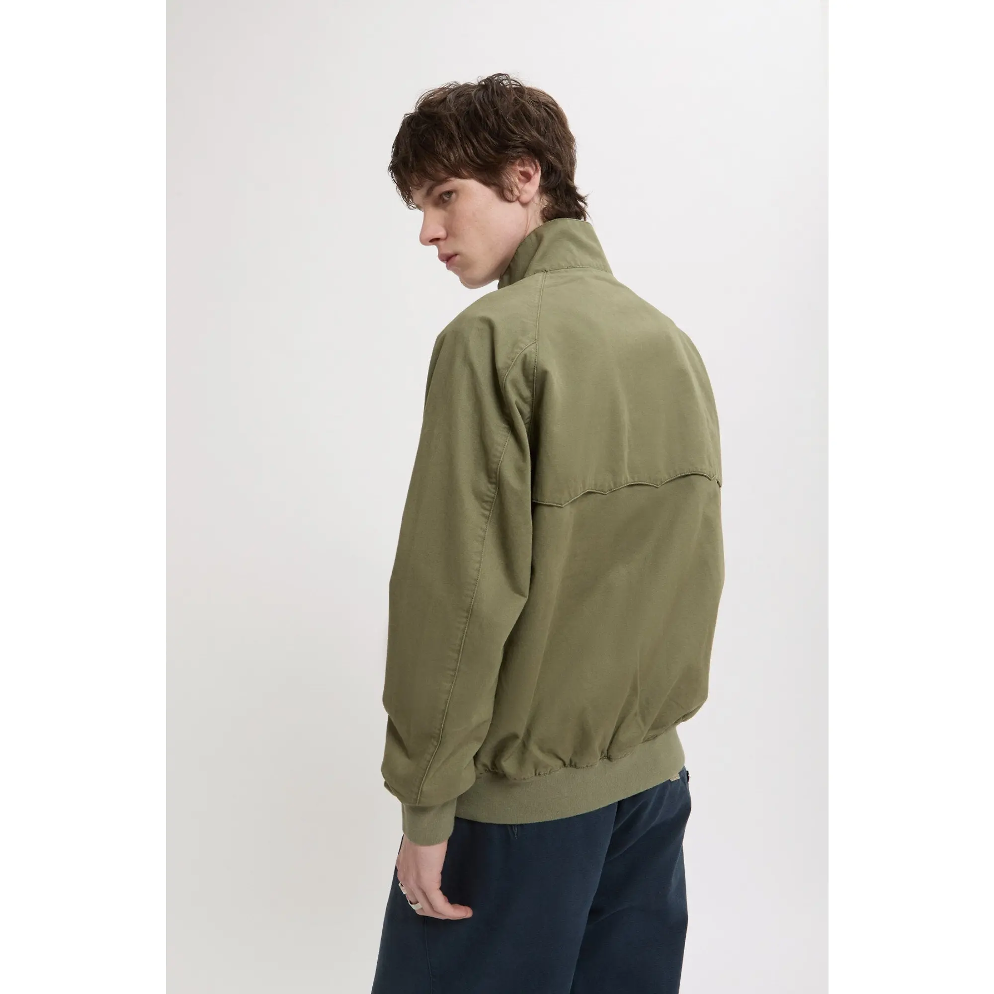 Product image 4 of 9 of Baracuta Men's G9 Twill Harrington Jacket - Lichen Green
