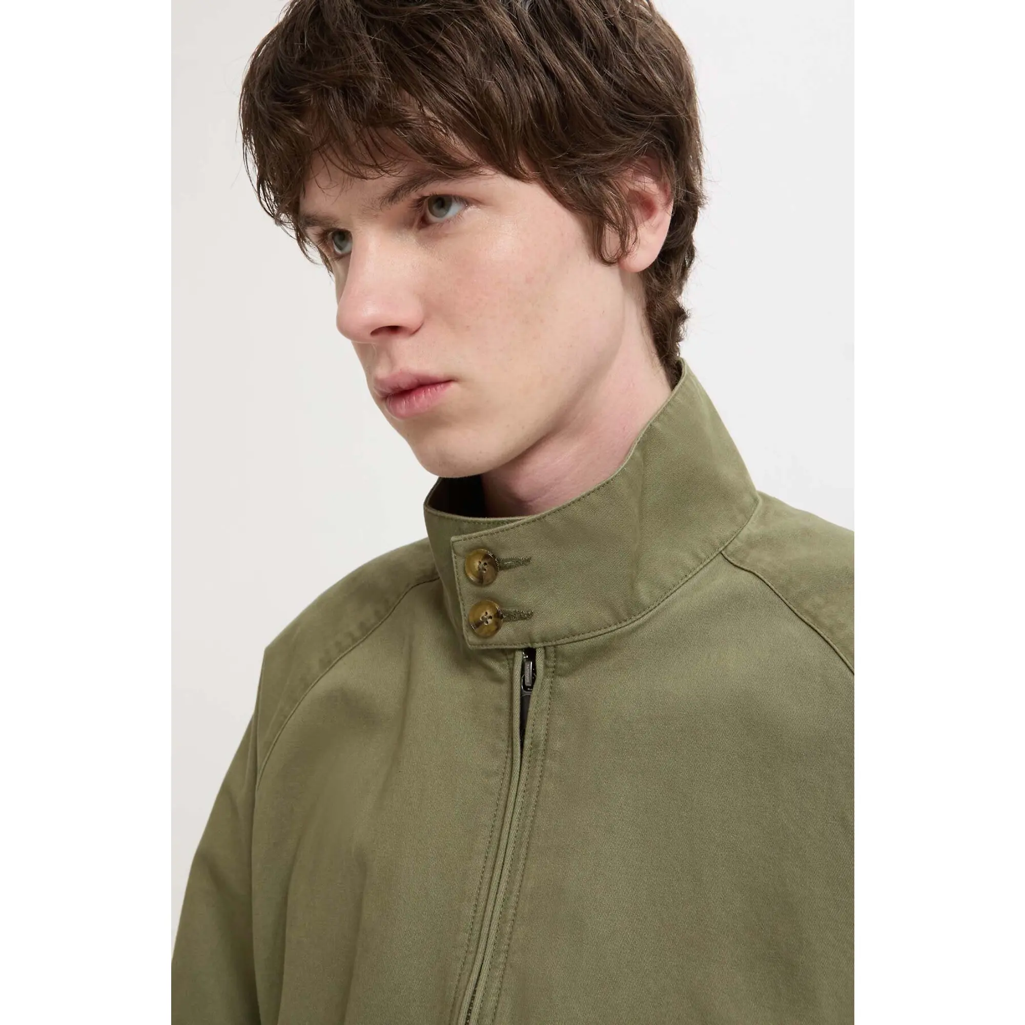 Product image 5 of 9 of Baracuta Men's G9 Twill Harrington Jacket - Lichen Green