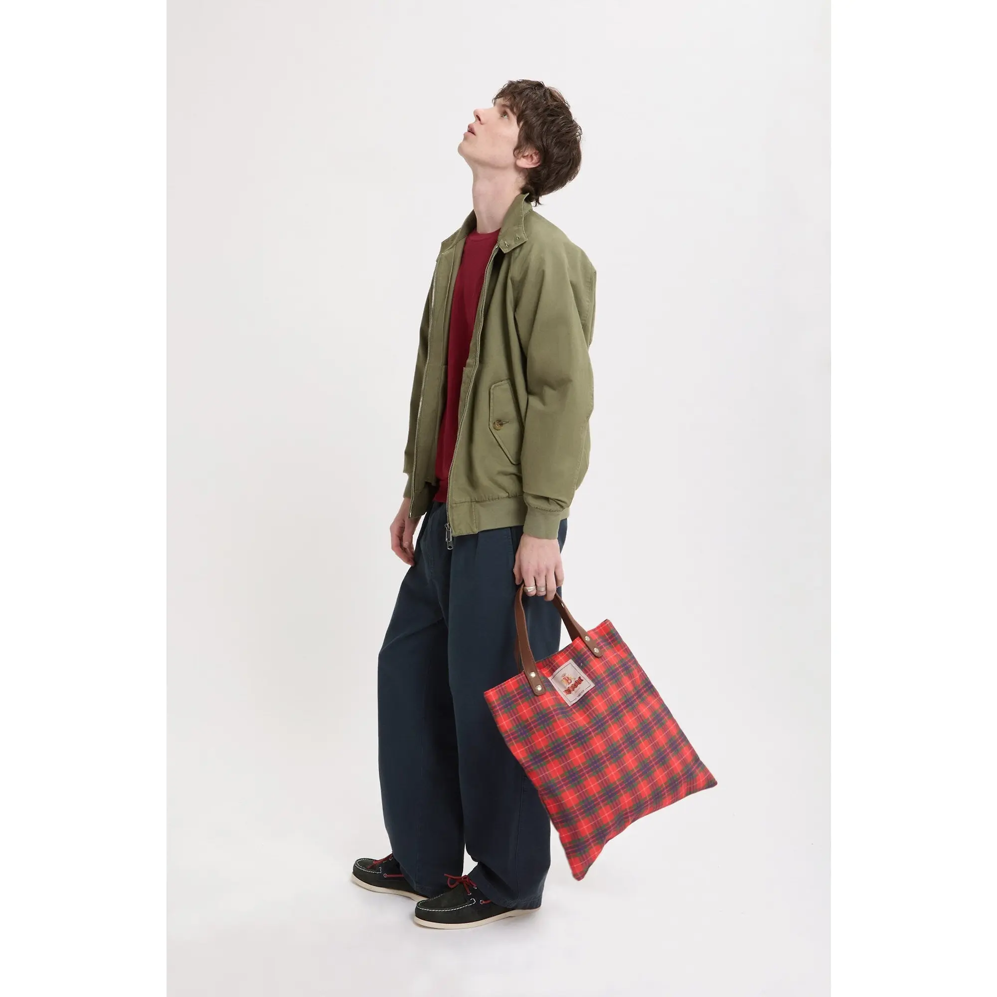 Product image 6 of 9 of Baracuta Men's G9 Twill Harrington Jacket - Lichen Green