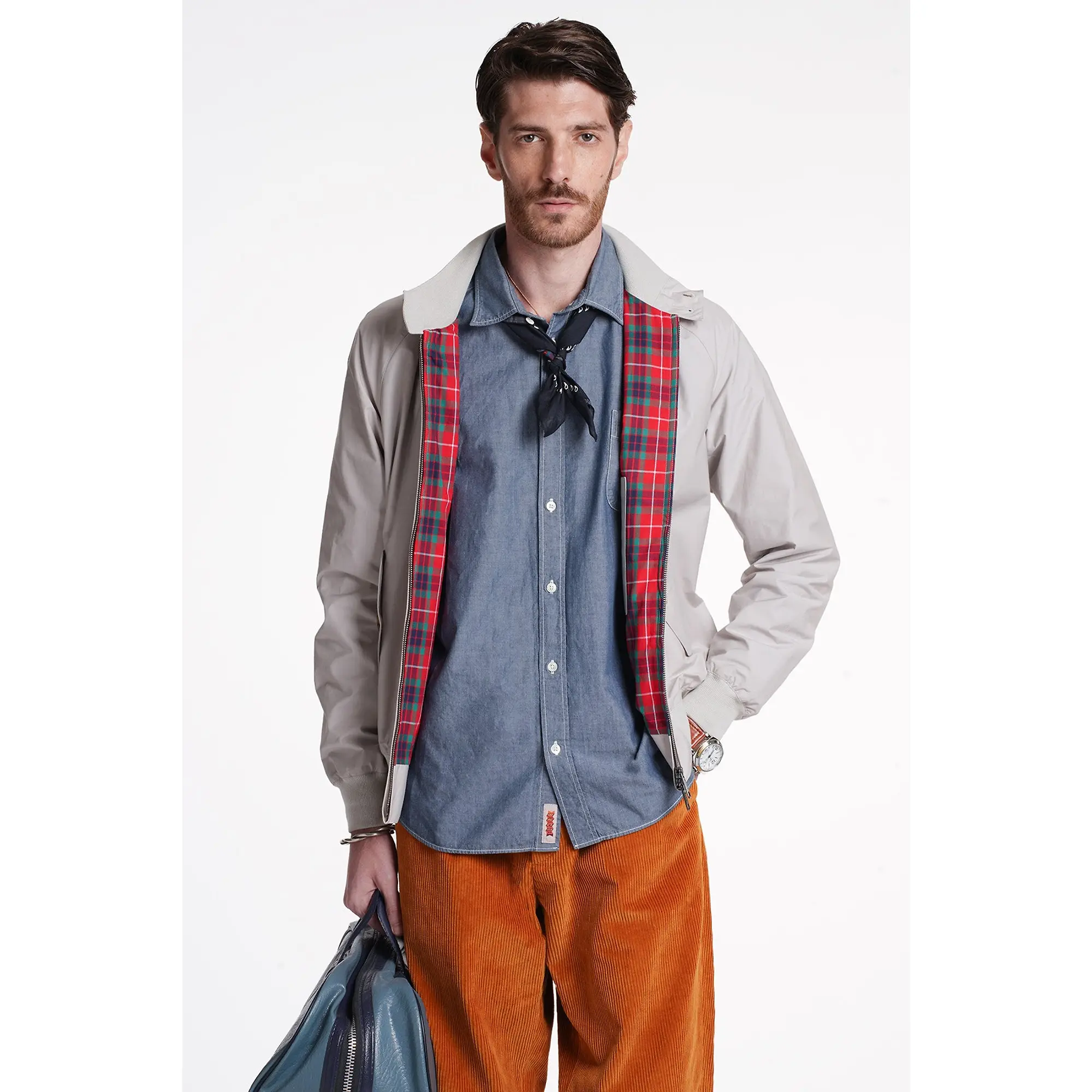 Product image 2 of 8 of Baracuta Men's G9 Baracuta Cloth Harrington Jacket - Mist