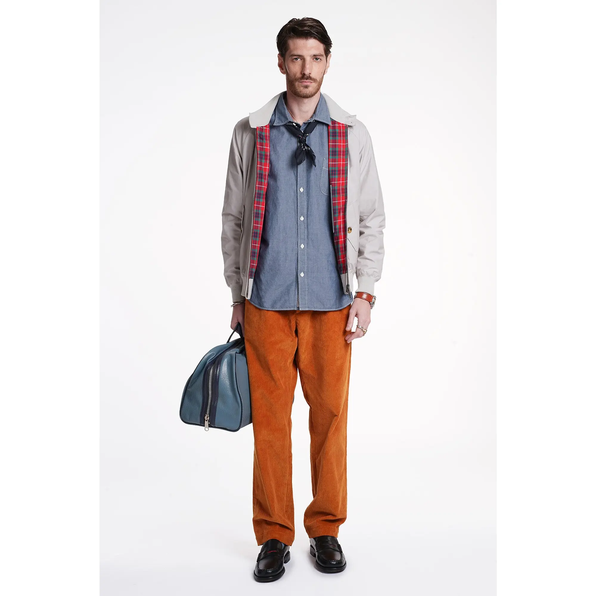 Product image 5 of 8 of Baracuta Men's G9 Baracuta Cloth Harrington Jacket - Mist