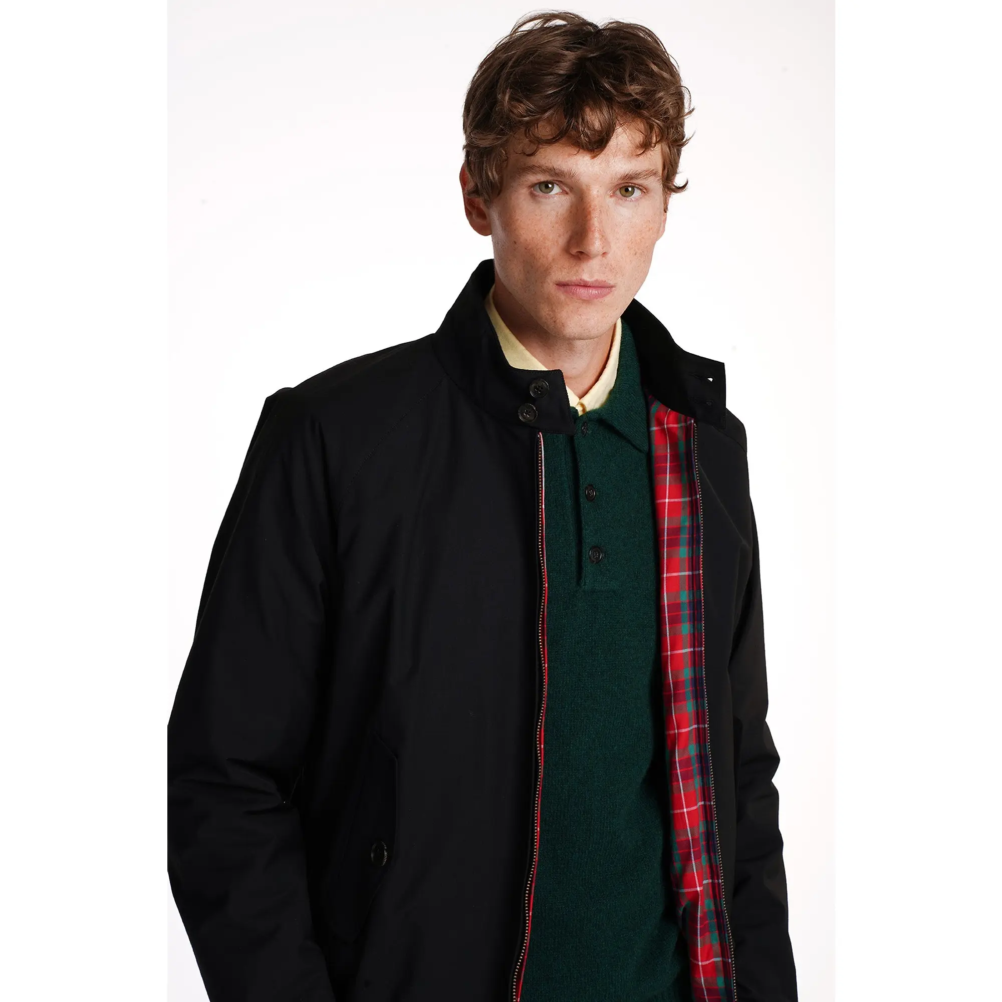 Product image 4 of 8 of Baracuta Men's G9 Baracuta Cloth Harrington Jacket - Black