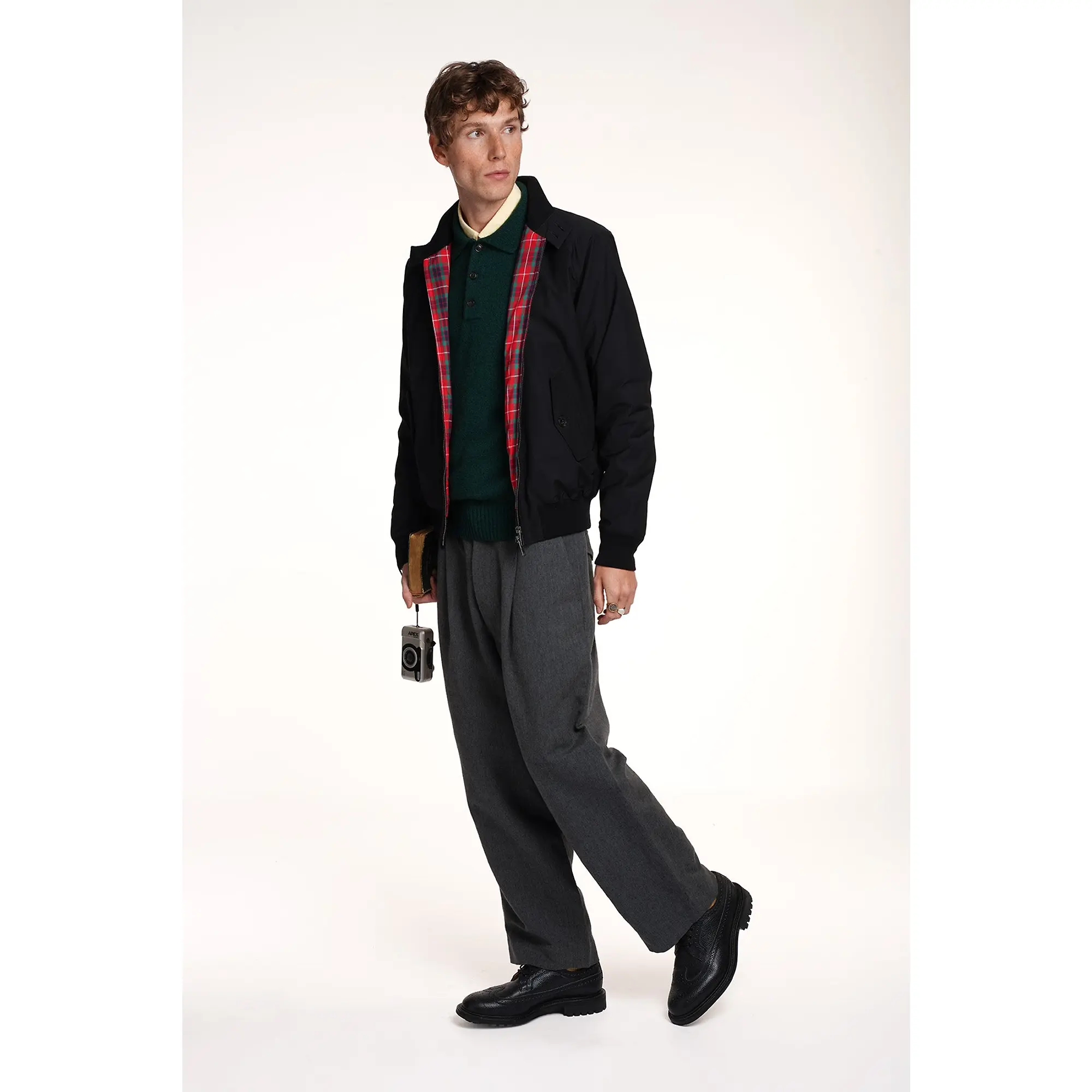Product image 5 of 8 of Baracuta Men's G9 Baracuta Cloth Harrington Jacket - Black