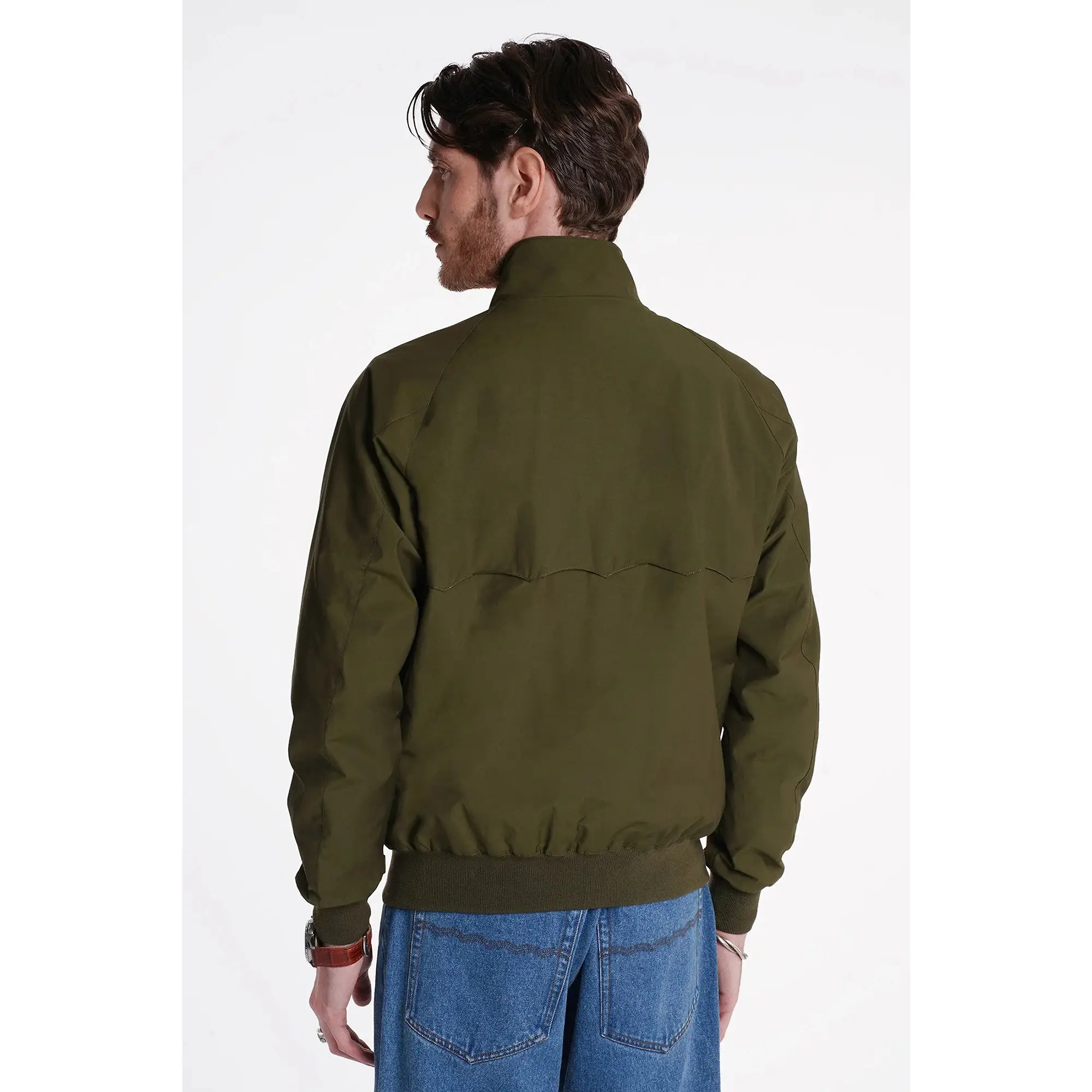 Product image 3 of 8 of Baracuta Men's G9 Baracuta Cloth Harrington Jacket - Beech