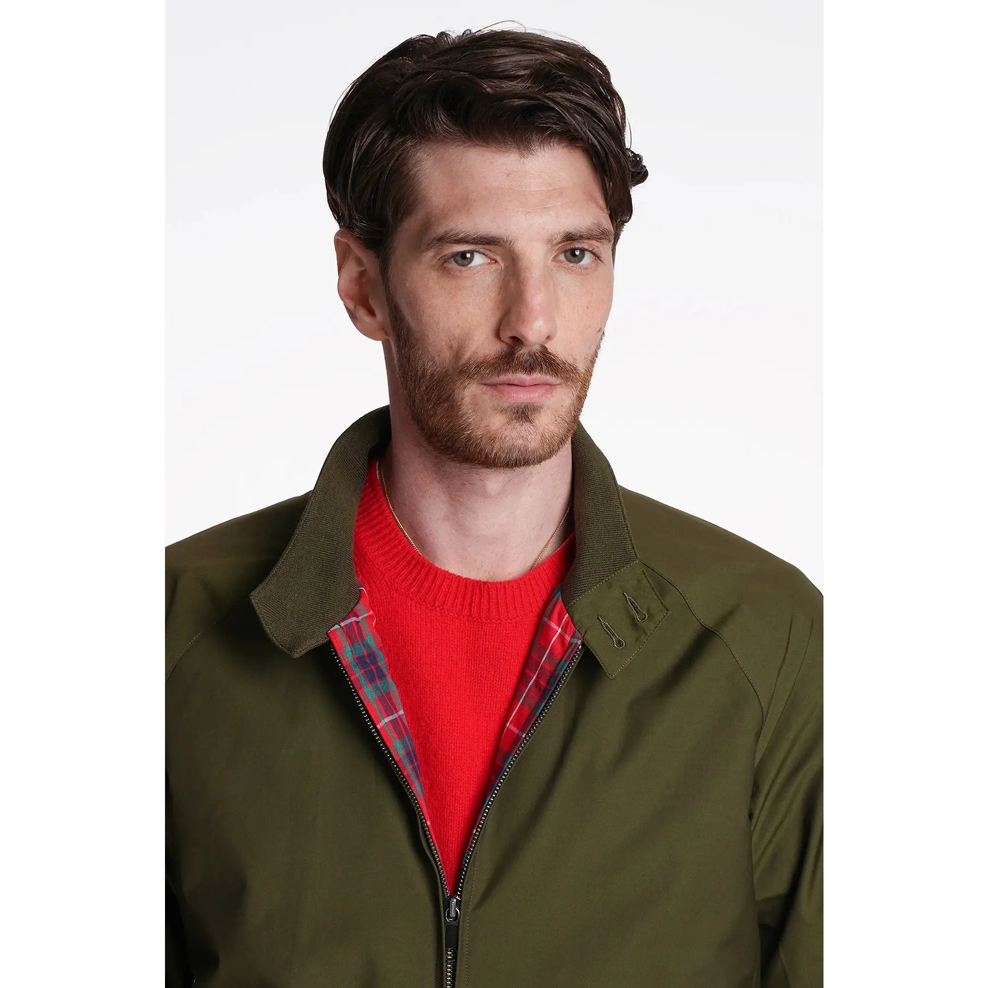 Product image 4 of 8 of Baracuta Men's G9 Baracuta Cloth Harrington Jacket - Beech
