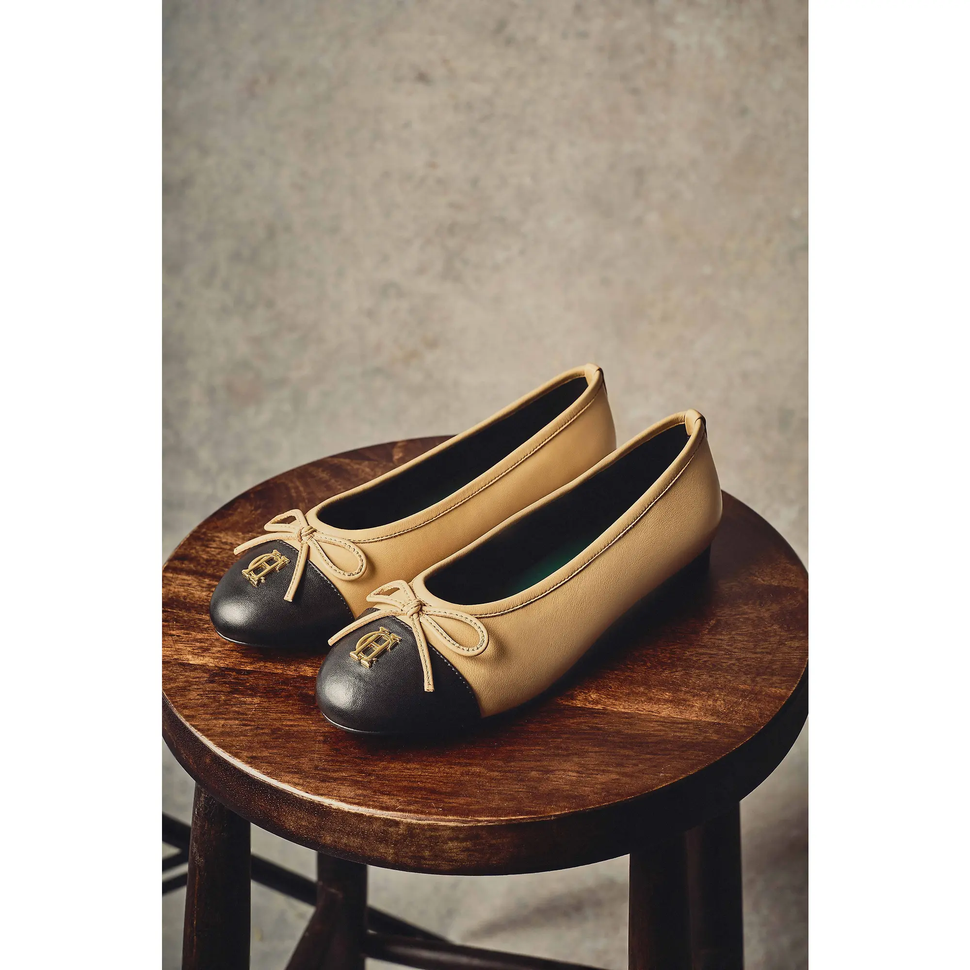 Product image 2 of 8 of Holland Cooper Women's Ballet Shoes - Nude Black