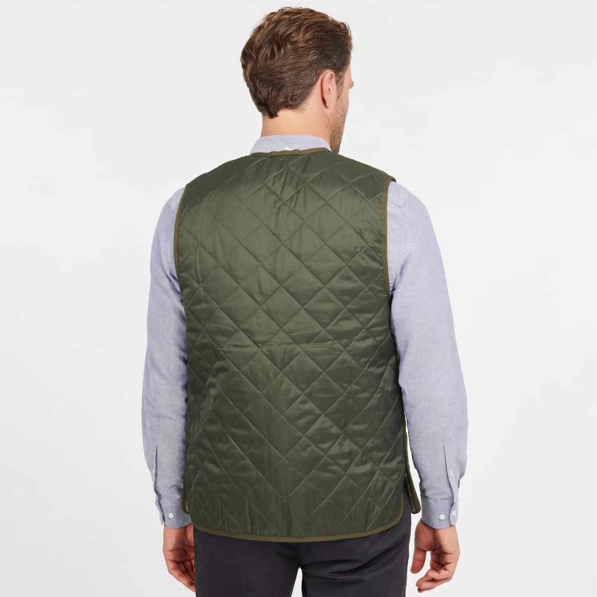 Product image 4 of 5 of Barbour Quilted Zip-In Liner - Olive / Ancient Tartan