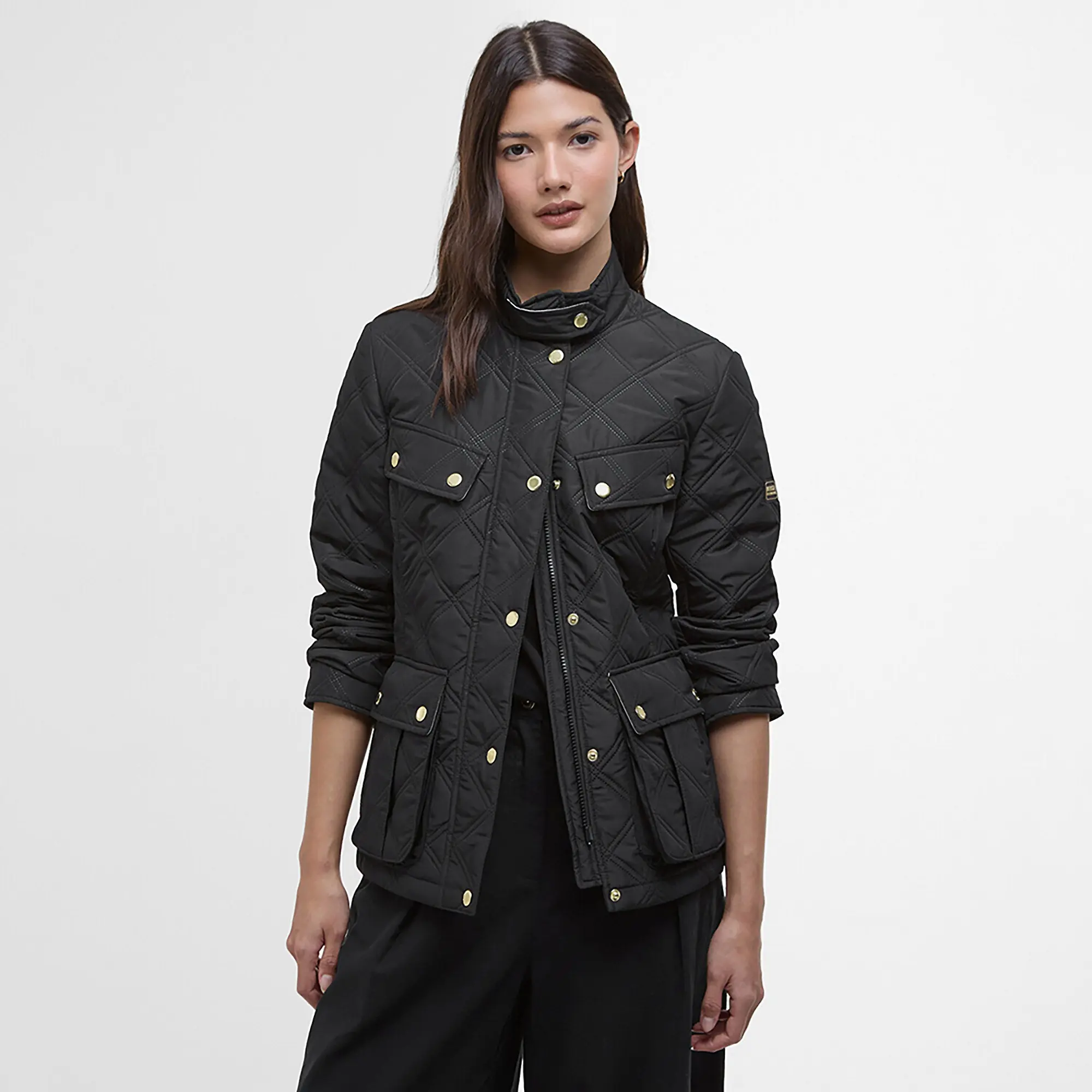 Product image 2 of 7 of Barbour International Women's Halsey Quilted Jacket - Black