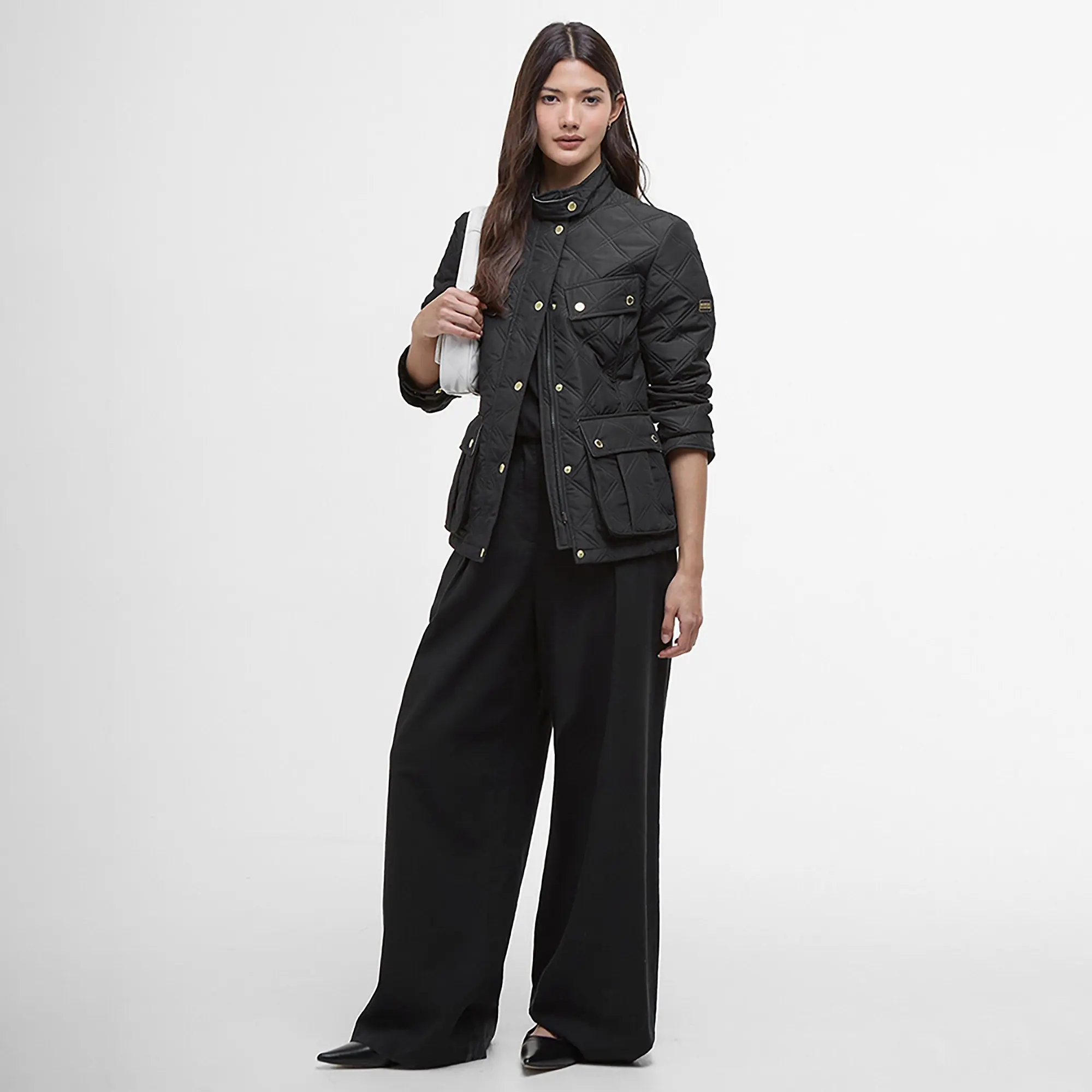 Product image 3 of 7 of Barbour International Women's Halsey Quilted Jacket - Black