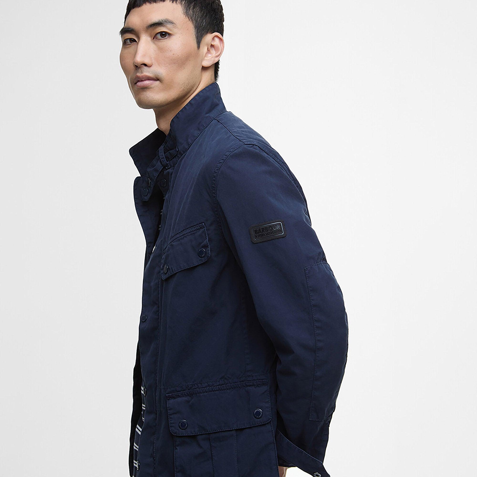 Barbour International Men's Cotton Casual Duke Jacket - Navy