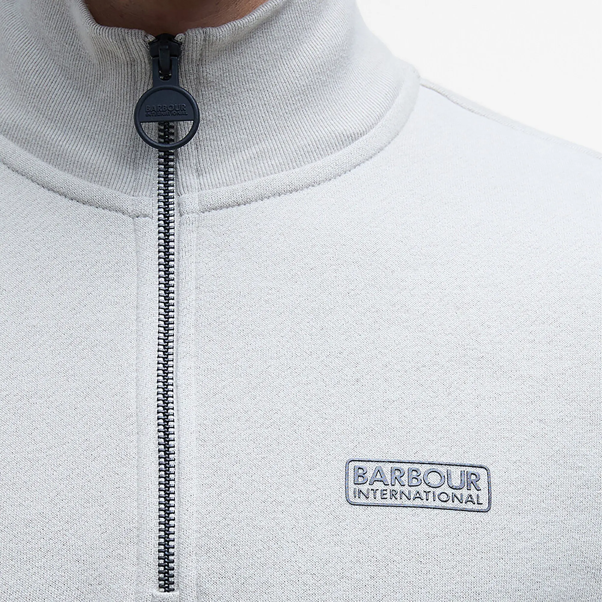 Product image 6 of 6 of Barbour International Men's Essential Half Zip Sweatshirt - Concrete