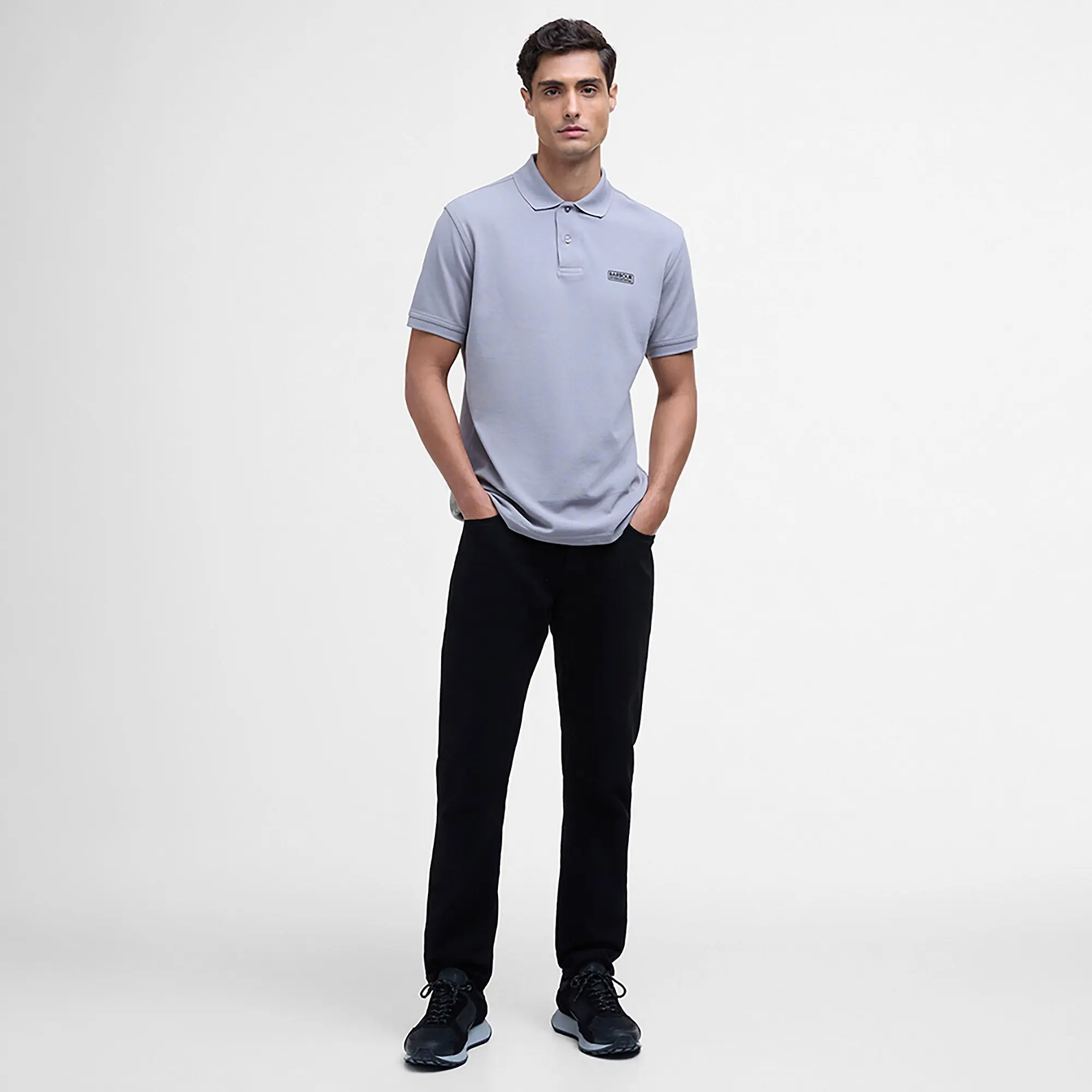 Product image 3 of 6 of Barbour International Men's Essential Polo Shirt - Pale Slate