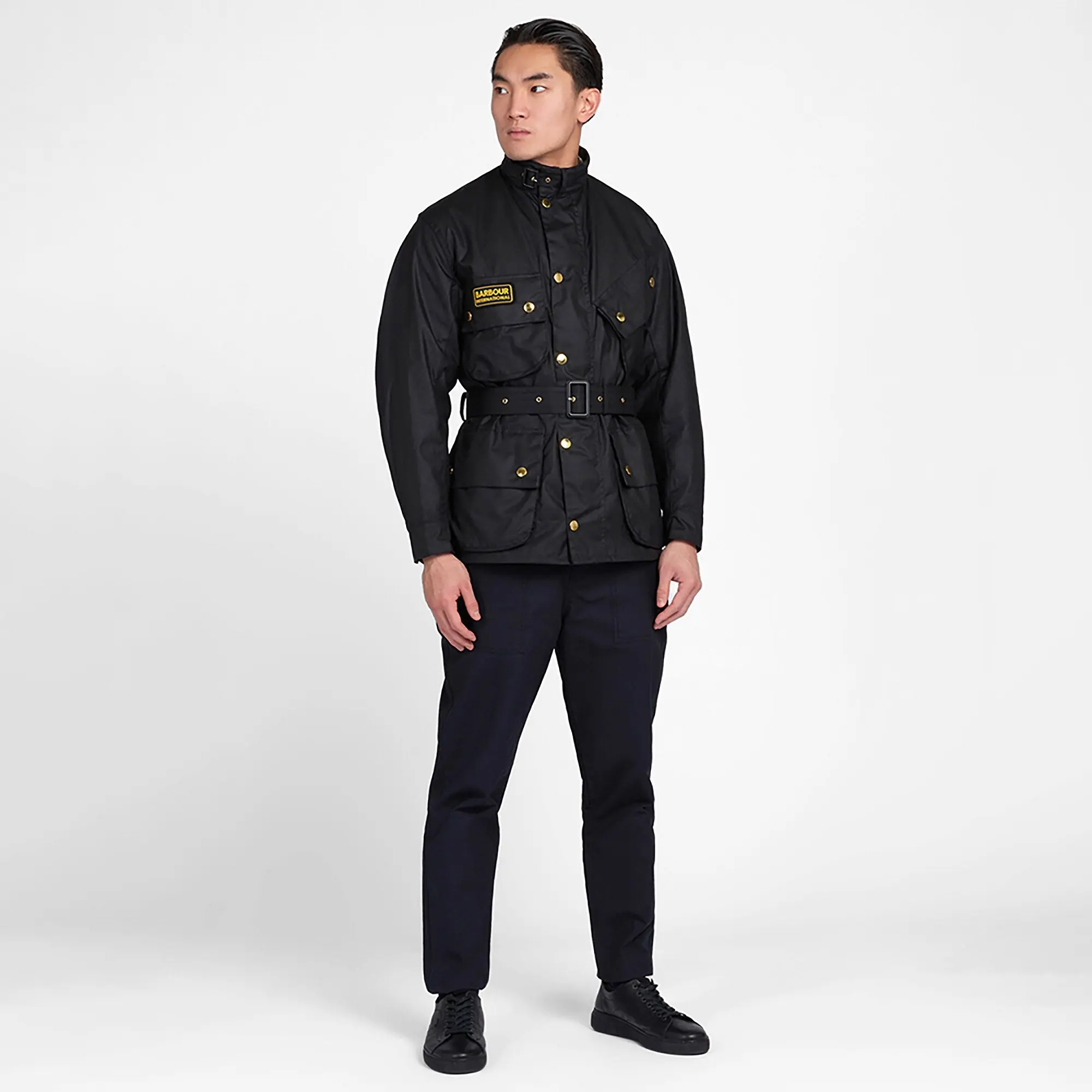 Product image 3 of 9 of Barbour International Men's Original Waxed Jacket - Black