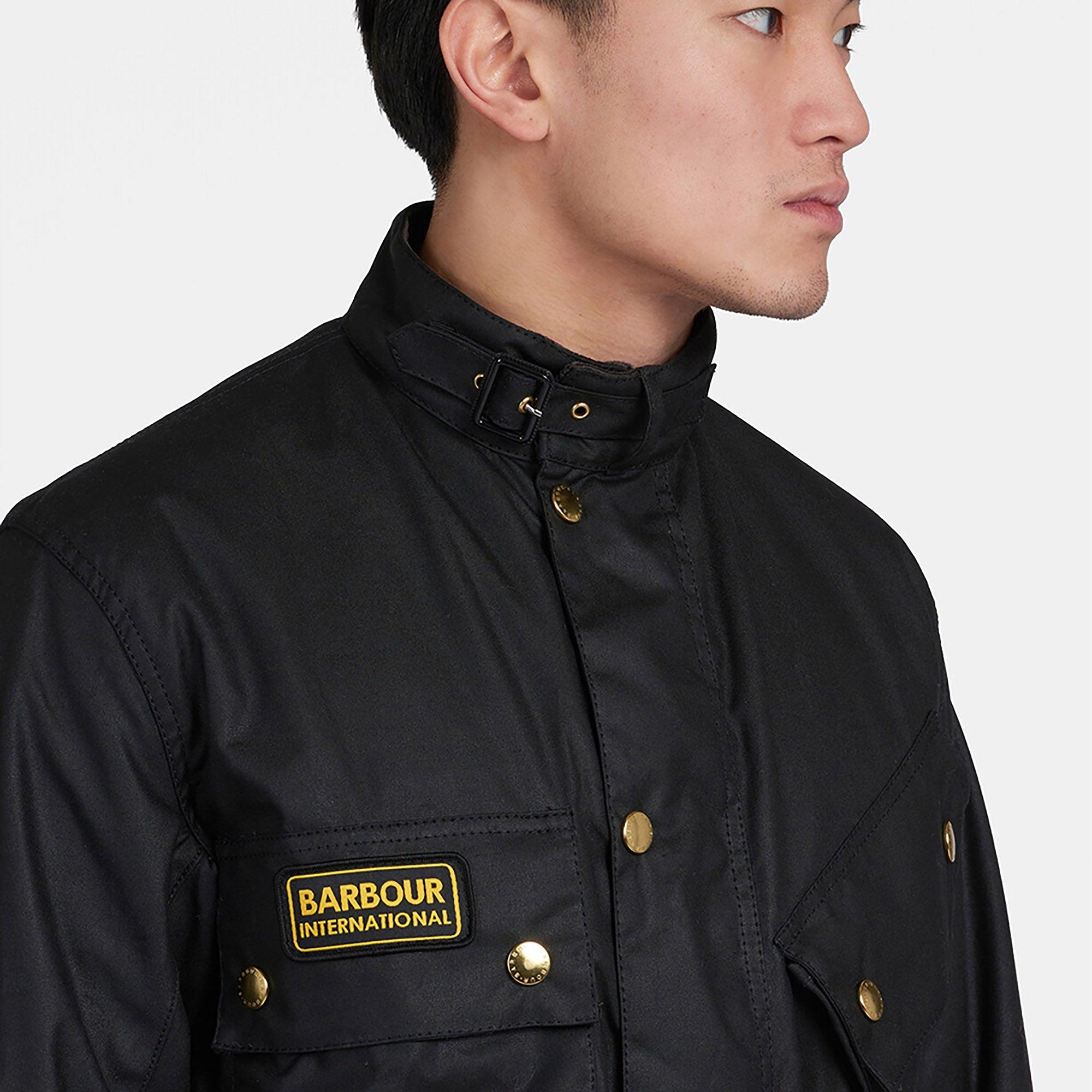 Barbour International Men's Original Waxed Jacket - Black