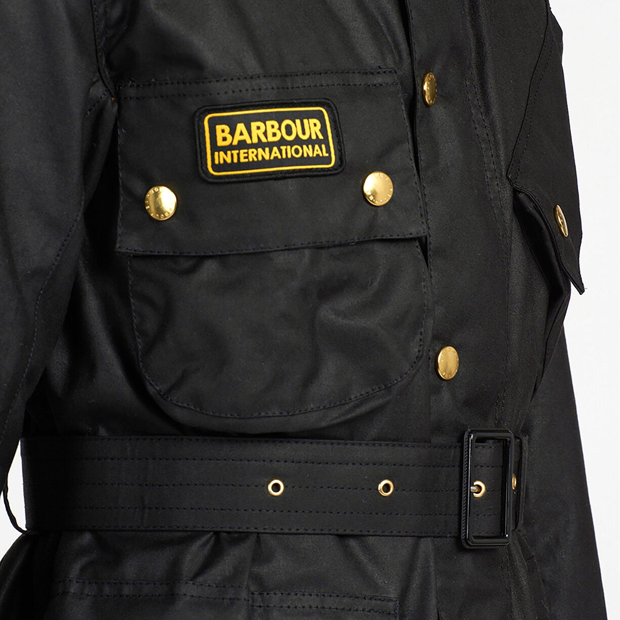 ほぼ新品　Barbour international　original c36 Barbour International Men's Original Waxed Jacket - Black