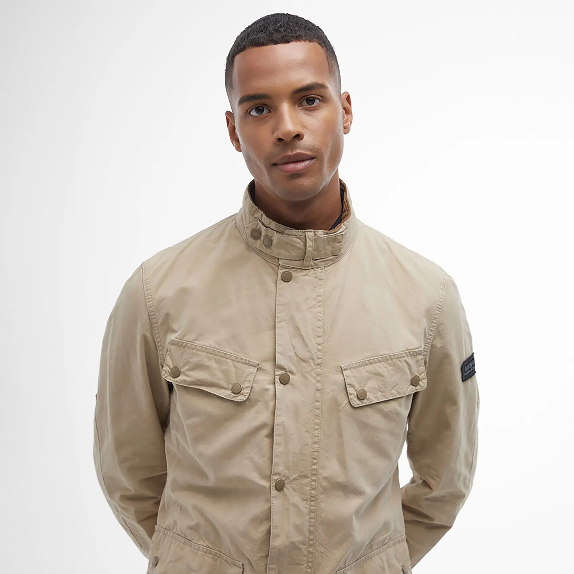 Product image 5 of 7 of Barbour International Men's Summer Wash Duke Jacket - Beige