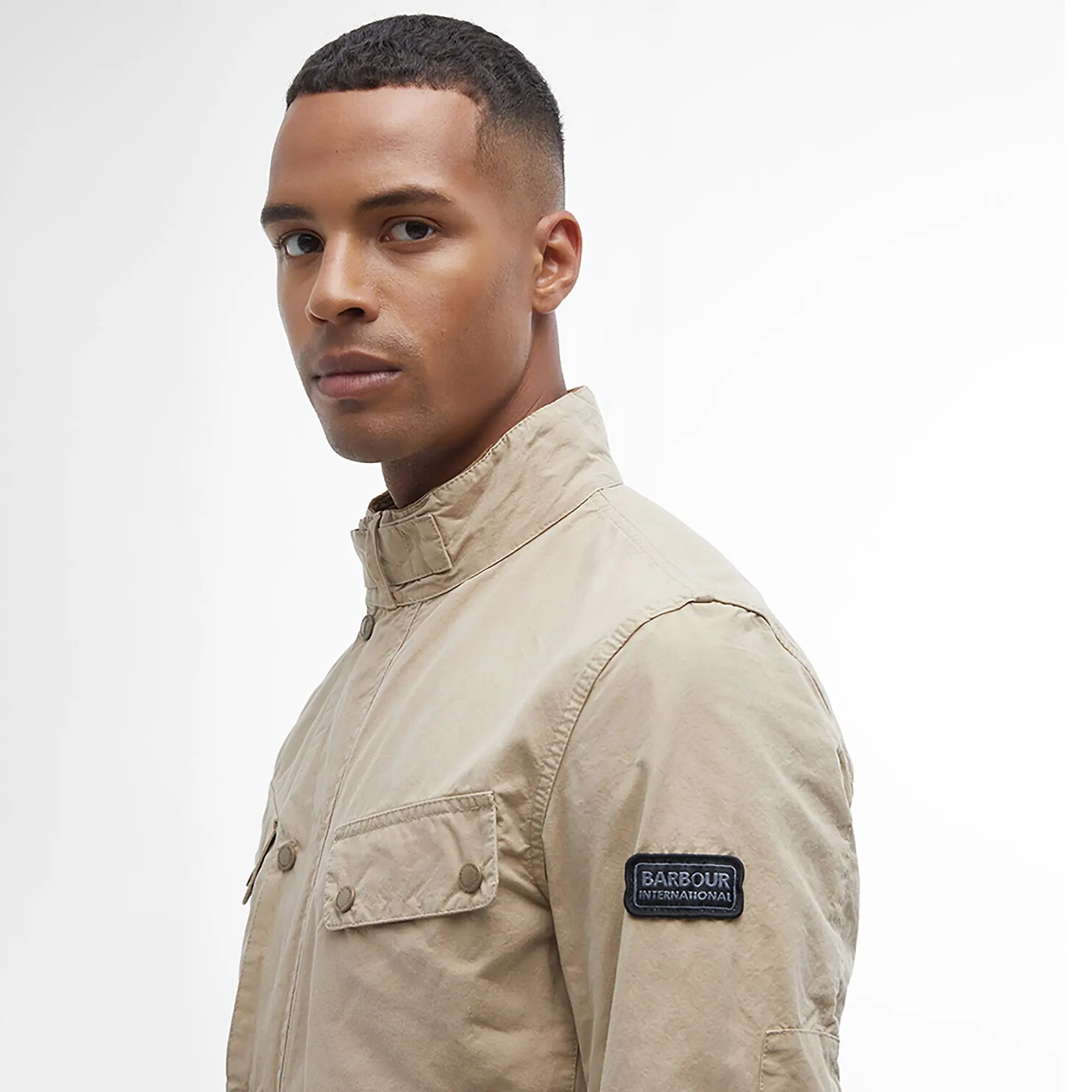 Product image 6 of 7 of Barbour International Men's Summer Wash Duke Jacket - Beige