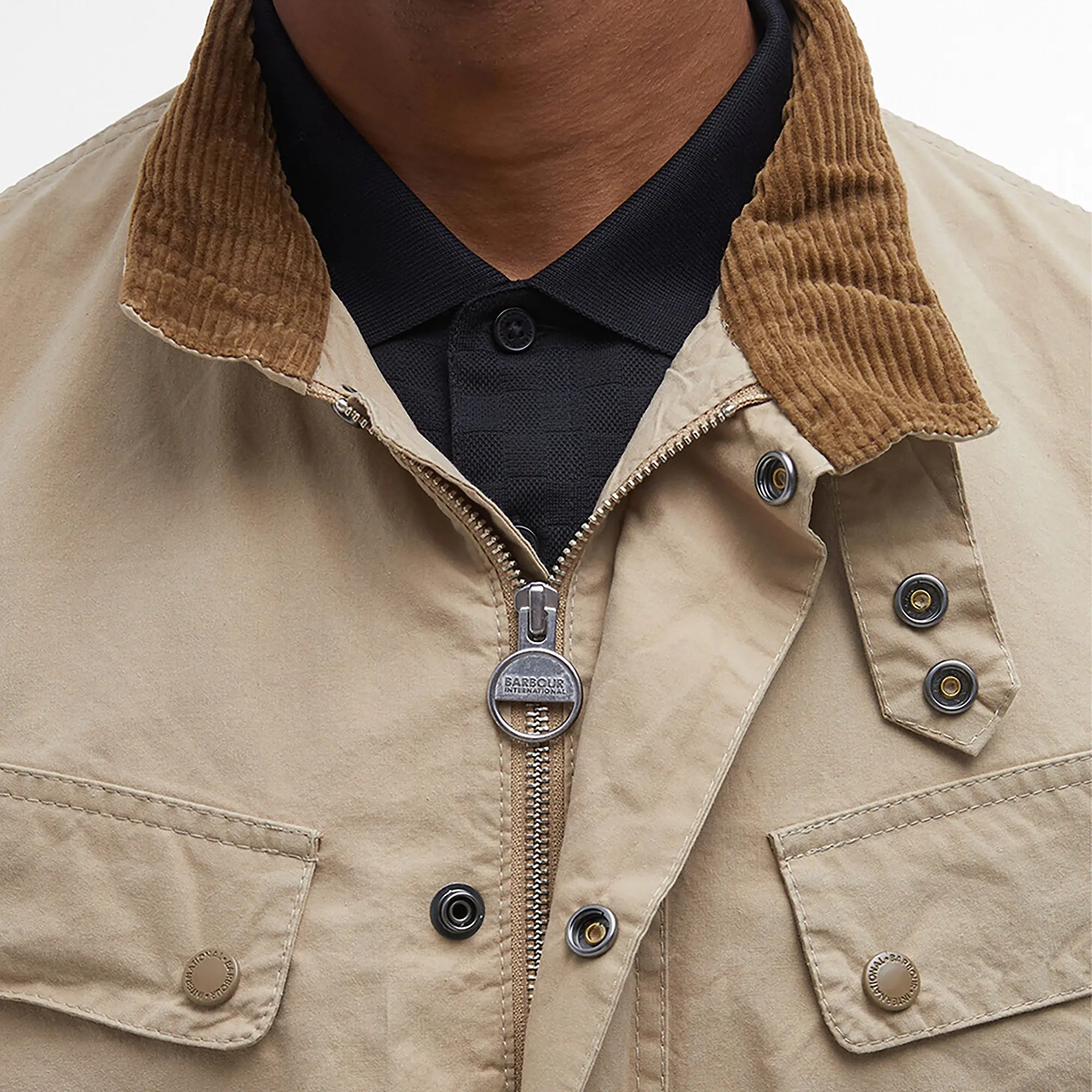 Product image 7 of 7 of Barbour International Men's Summer Wash Duke Jacket - Beige