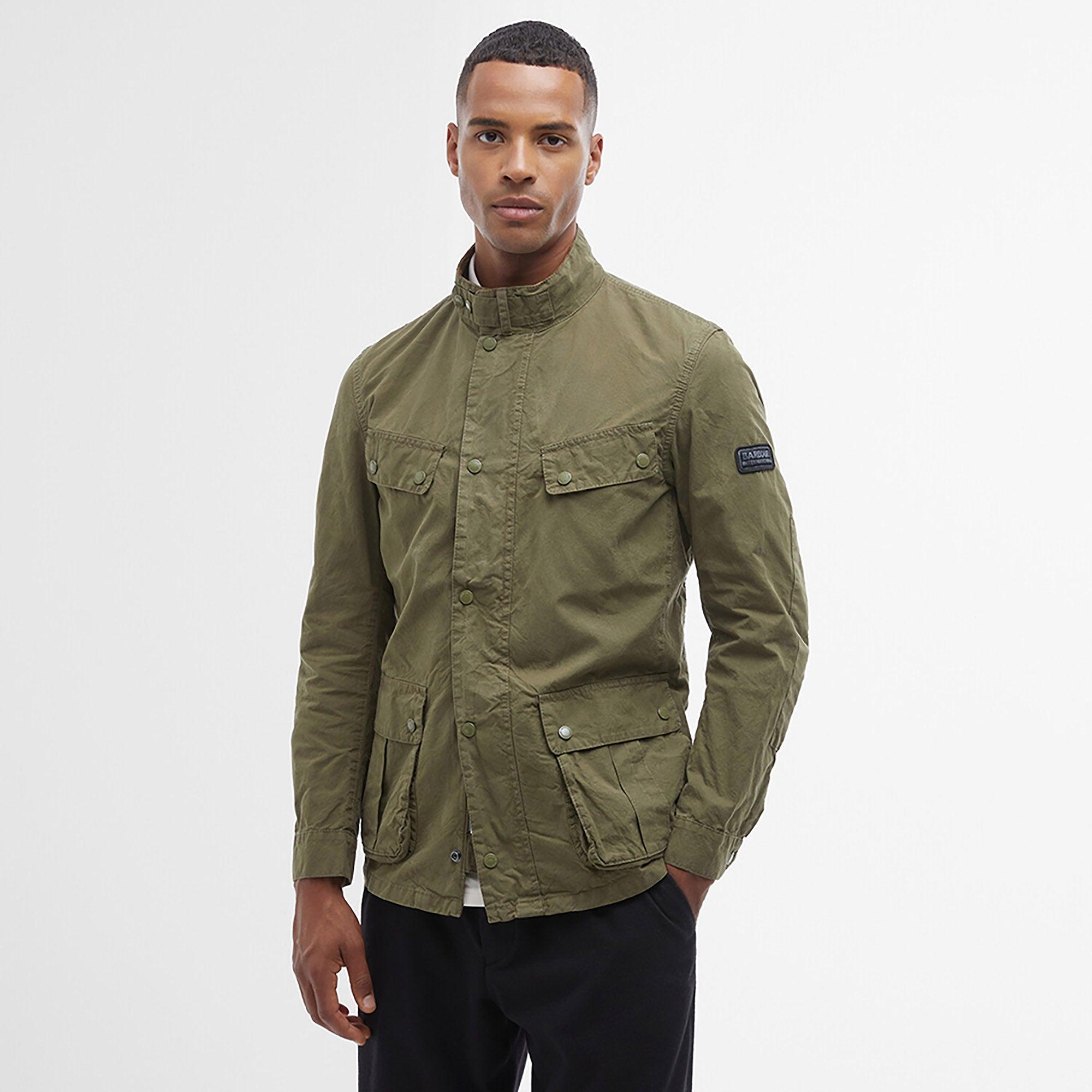 Barbour International Men's Summer Wash Duke Jacket - Dusky Green