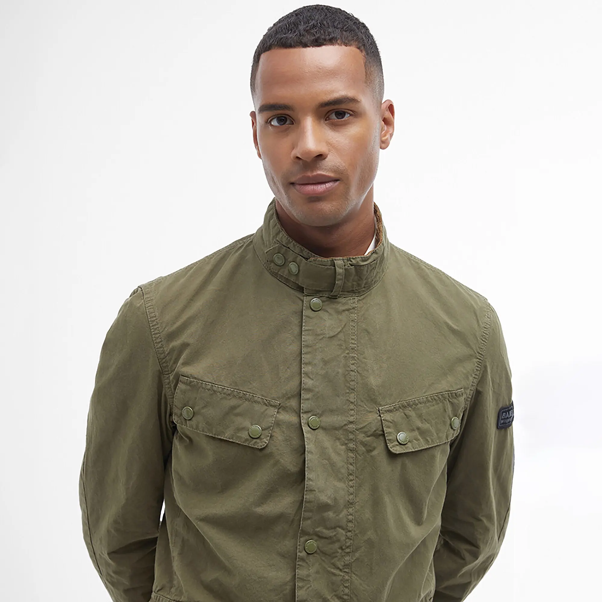 Product image 4 of 6 of Barbour International Men's Summer Wash Duke Jacket - Dusky Green