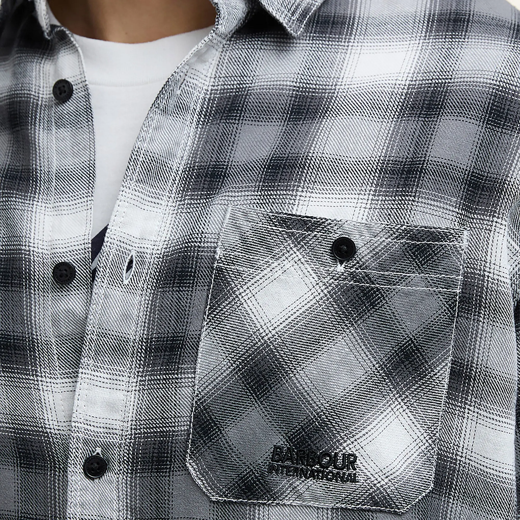 Product image 6 of 6 of Barbour International Men's Trailist Ombre Shirt - Black