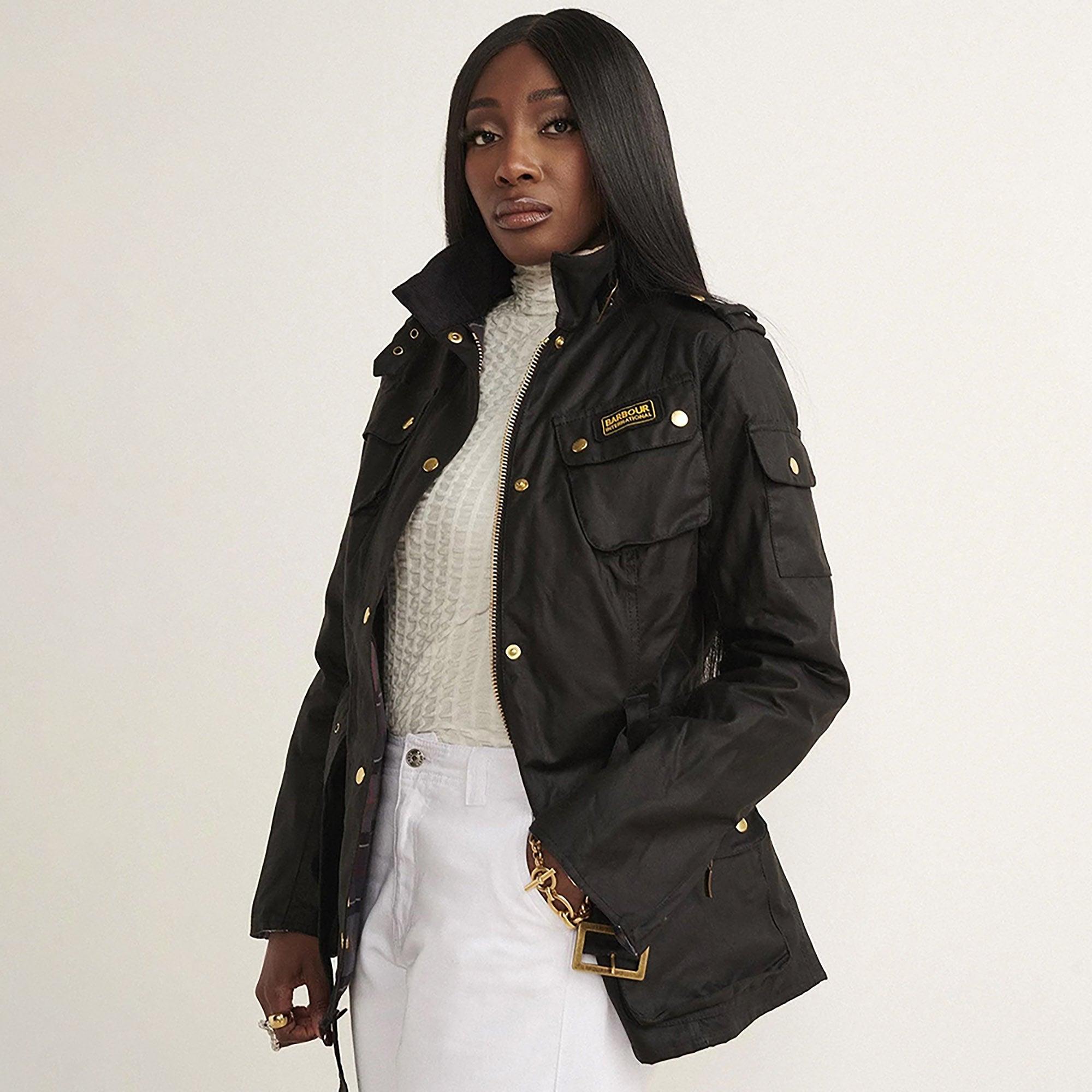 Barbour International Women's International Wax Jacket - Black