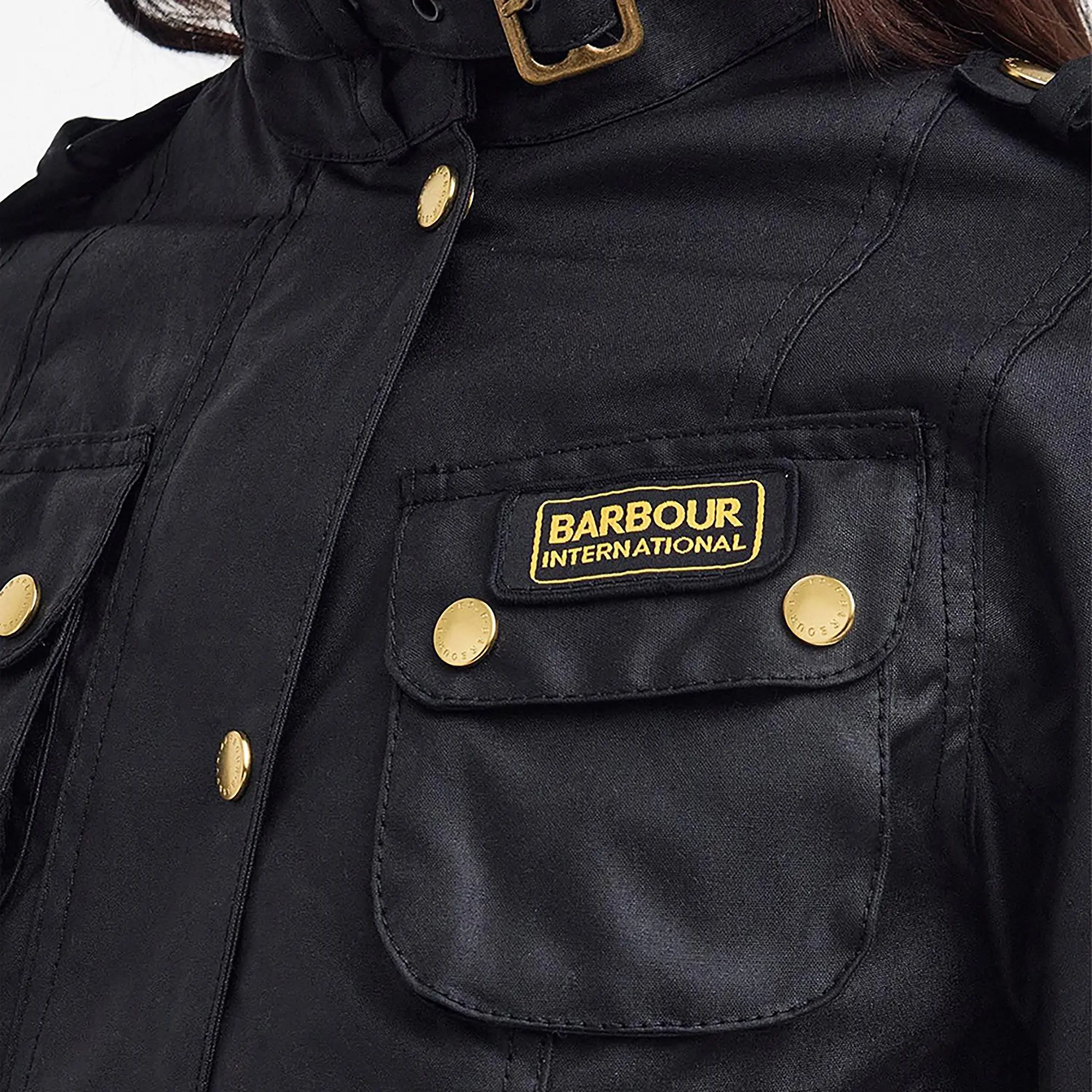 Product image 7 of 11 of Barbour International Women's International Wax Jacket - Black