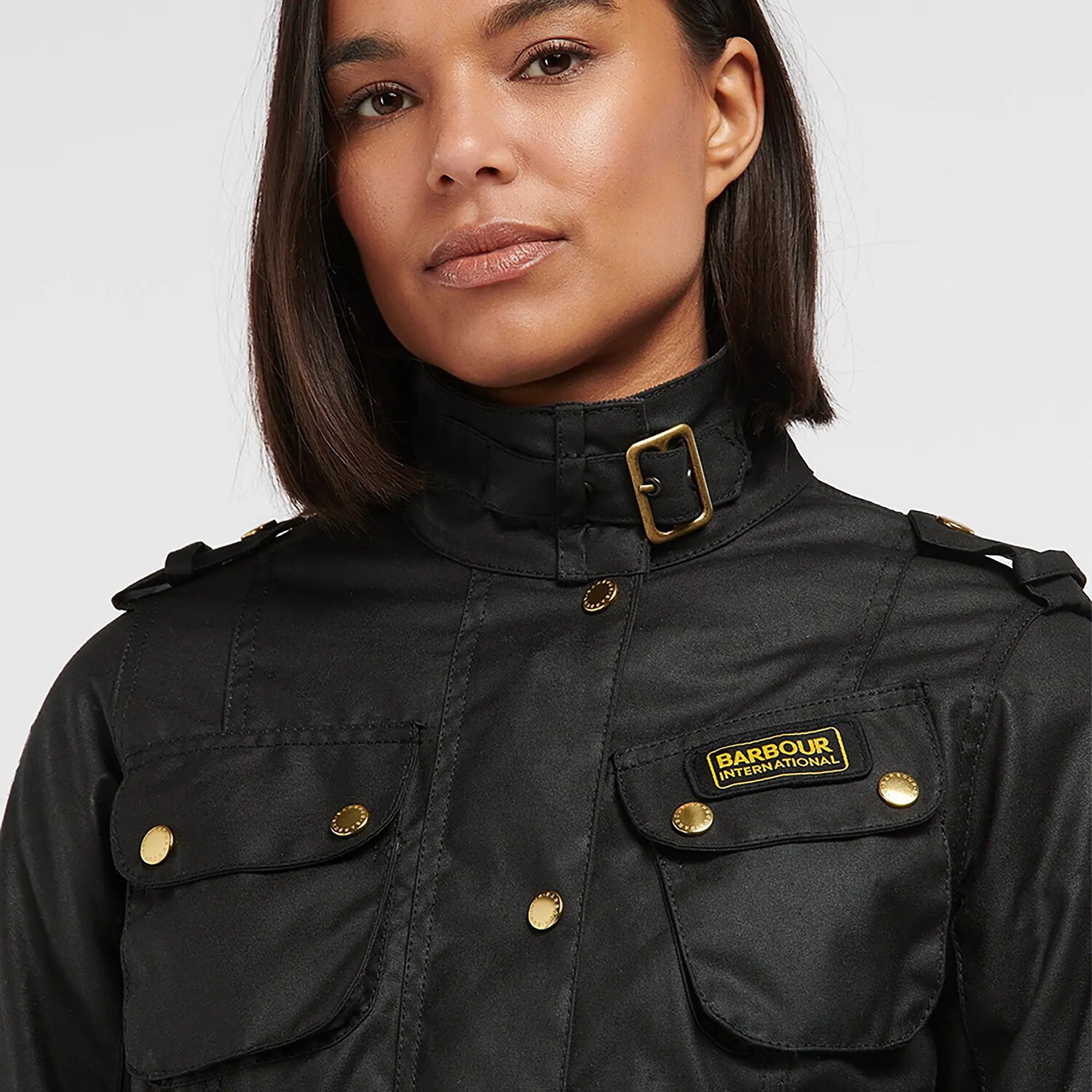 Product image 8 of 11 of Barbour International Women's International Wax Jacket - Black
