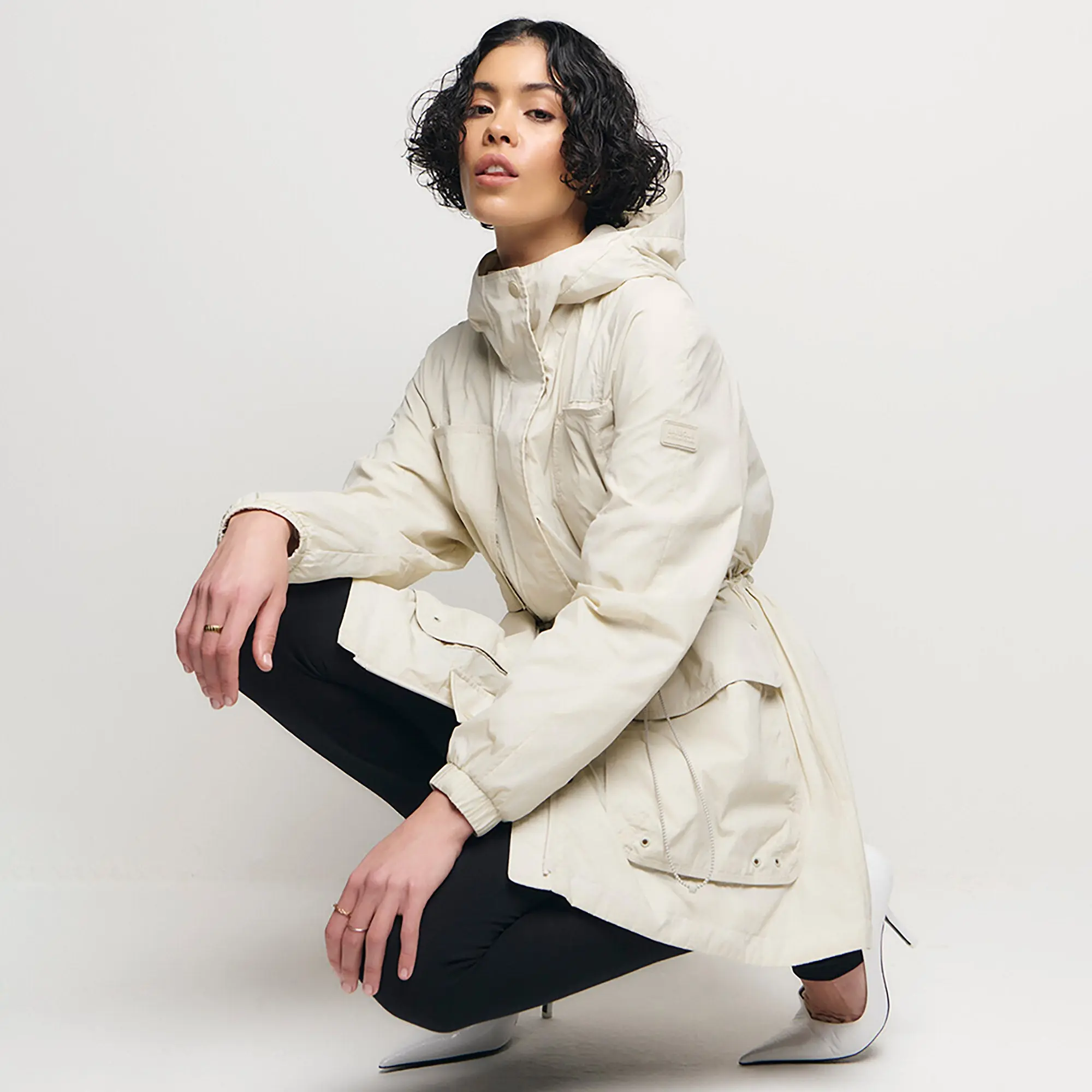 Product image 2 of 7 of Barbour International Women's Misha Casual Jacket - Silver Birch