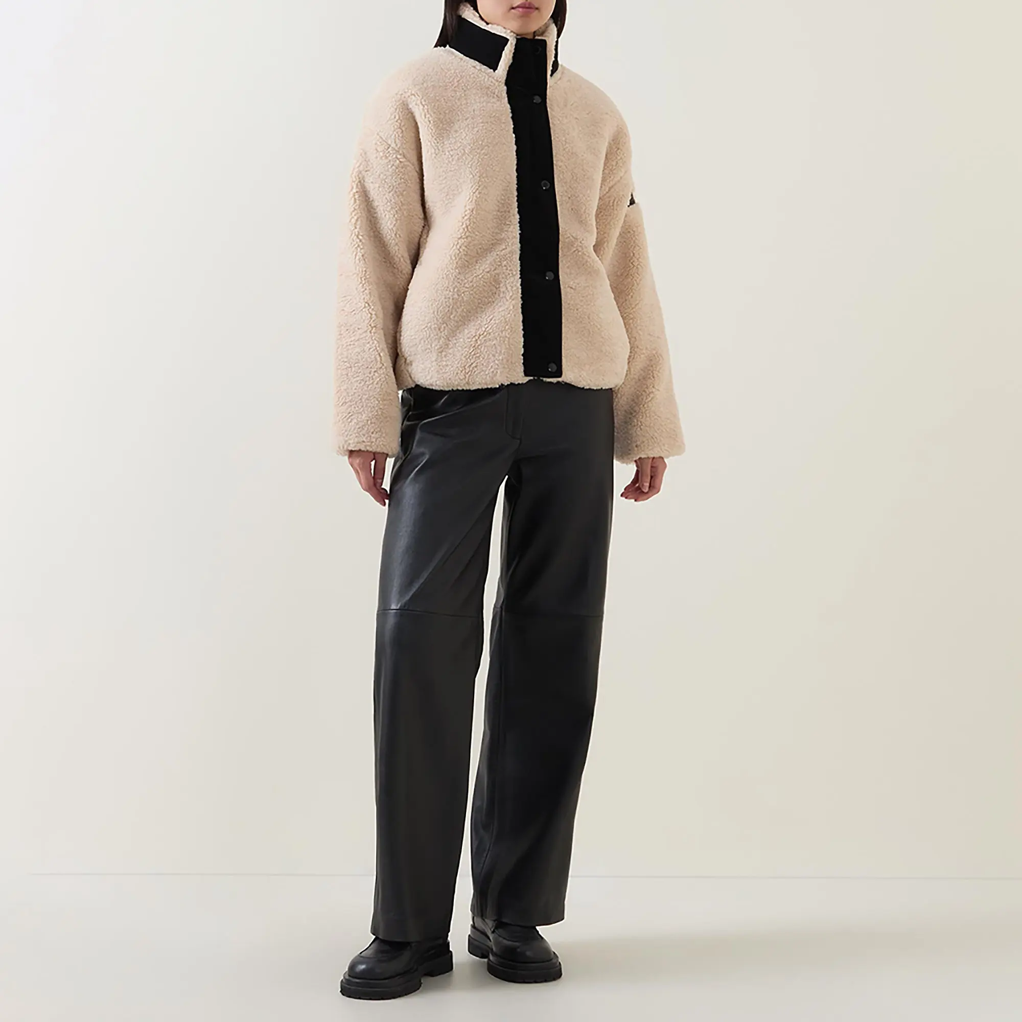 Product image 3 of 5 of Barbour International Women's Palma Fleece - Jasmine/Black