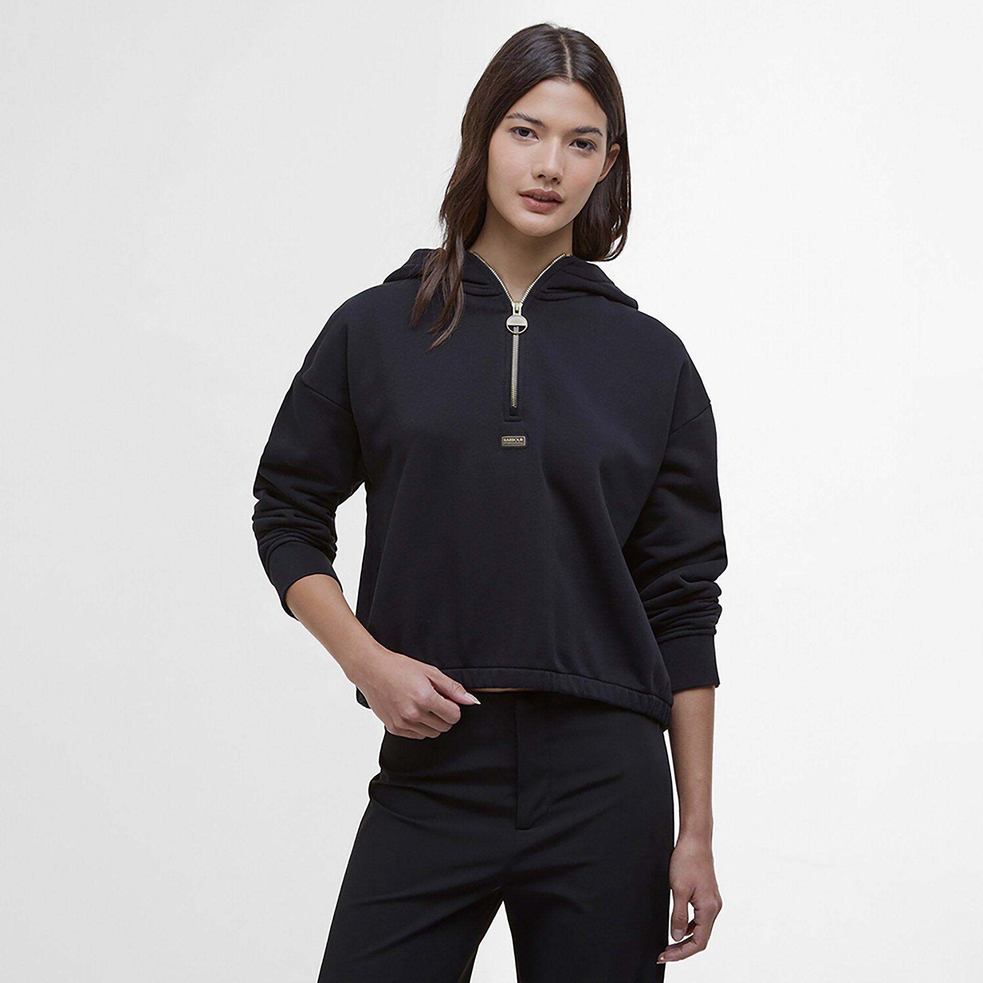 Barbour International Women's Priya Hoodie - Black | British Attire