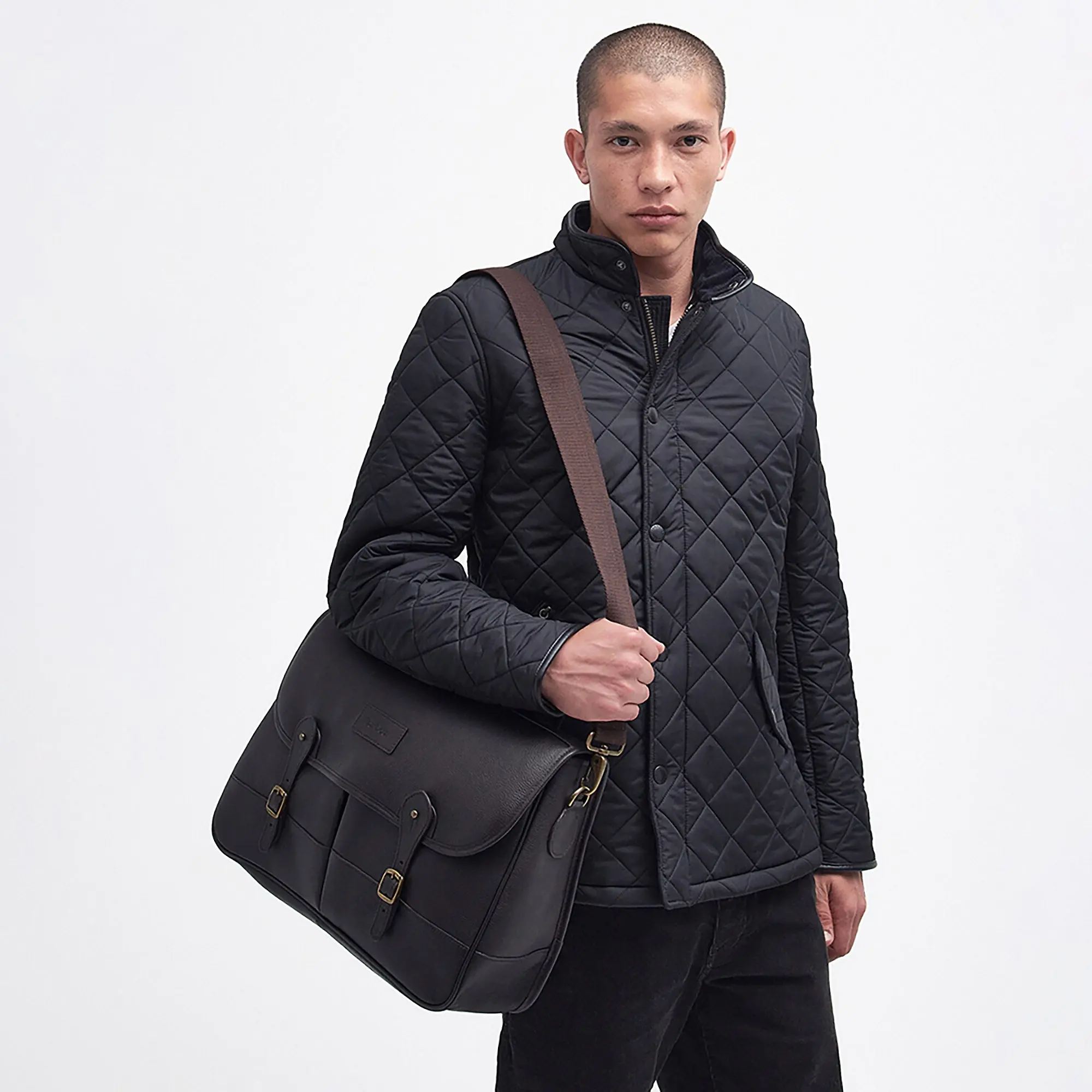Product image 2 of 6 of Barbour Leather Briefcase - Chocolate